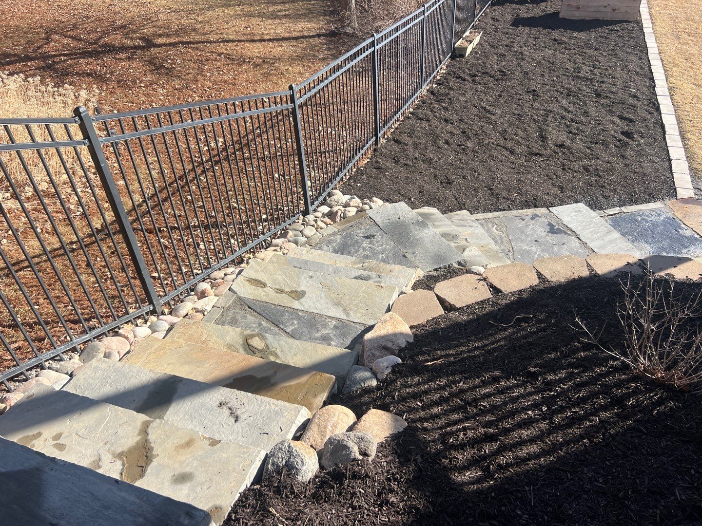 Updated Stone Stepper Path by New Horizon Landscapes
