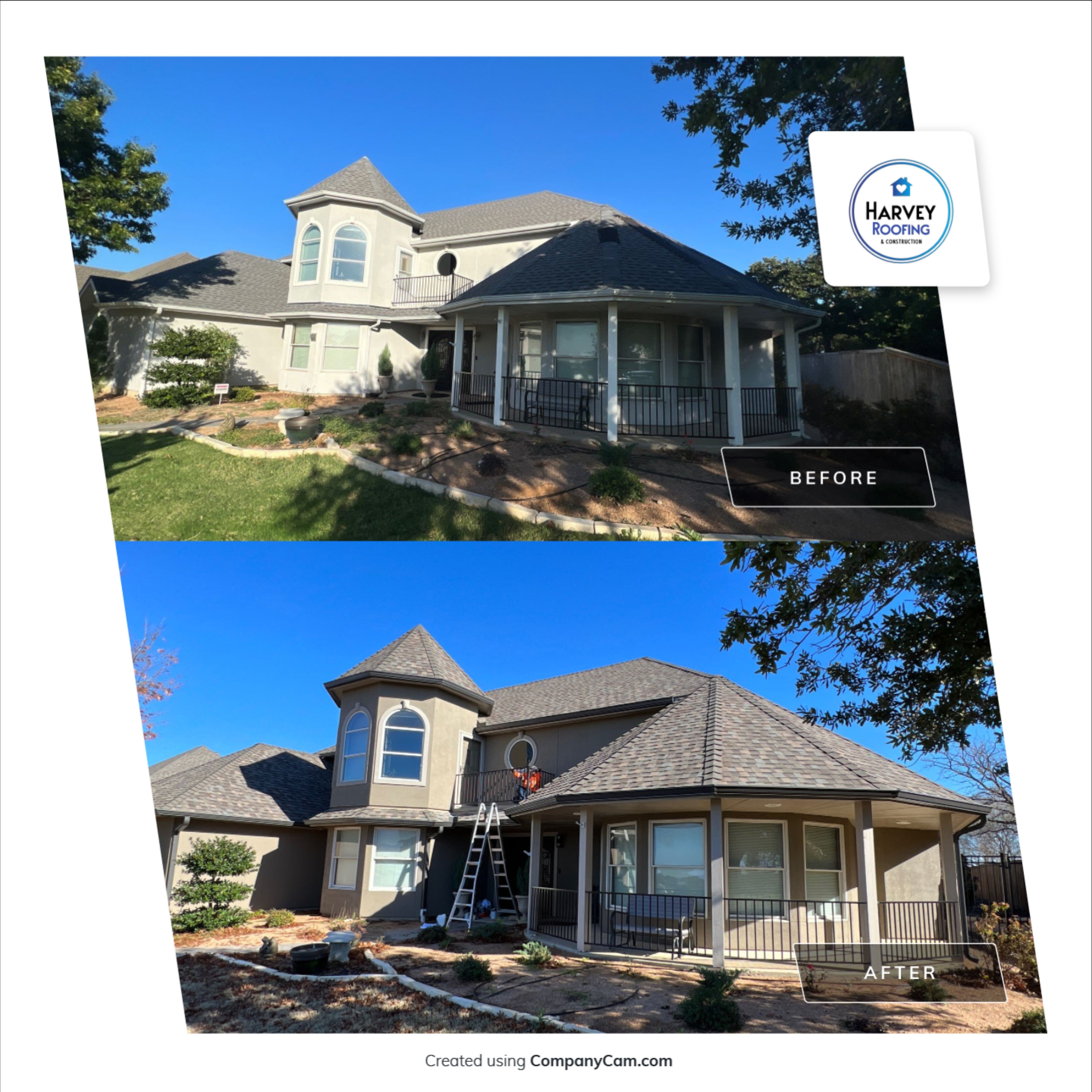 Residential Roofing Installation using ATLAS StormMaster Shake by Harvey Roofing & Construction