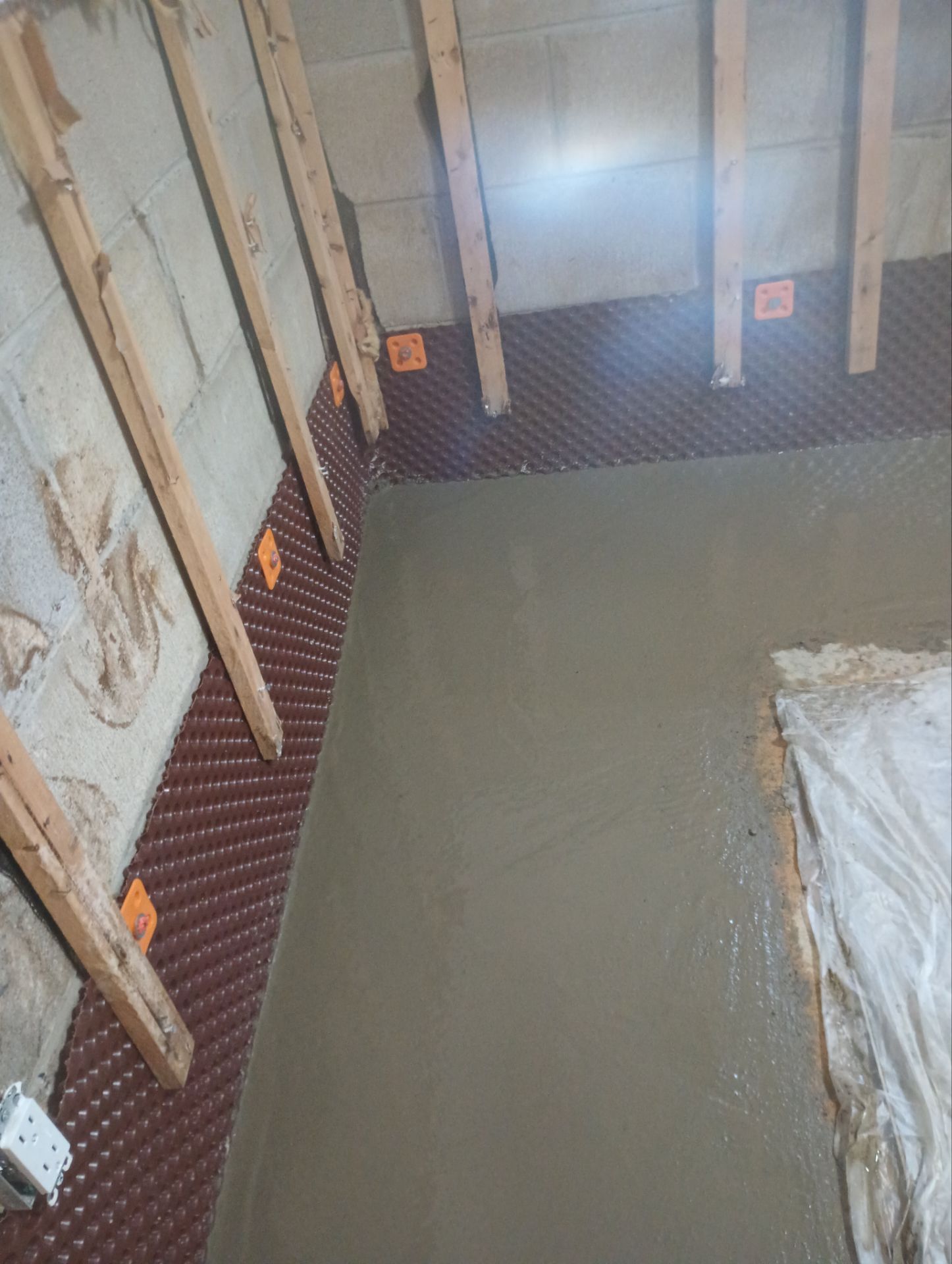 French Drain using pipes by Stone Waterproofing