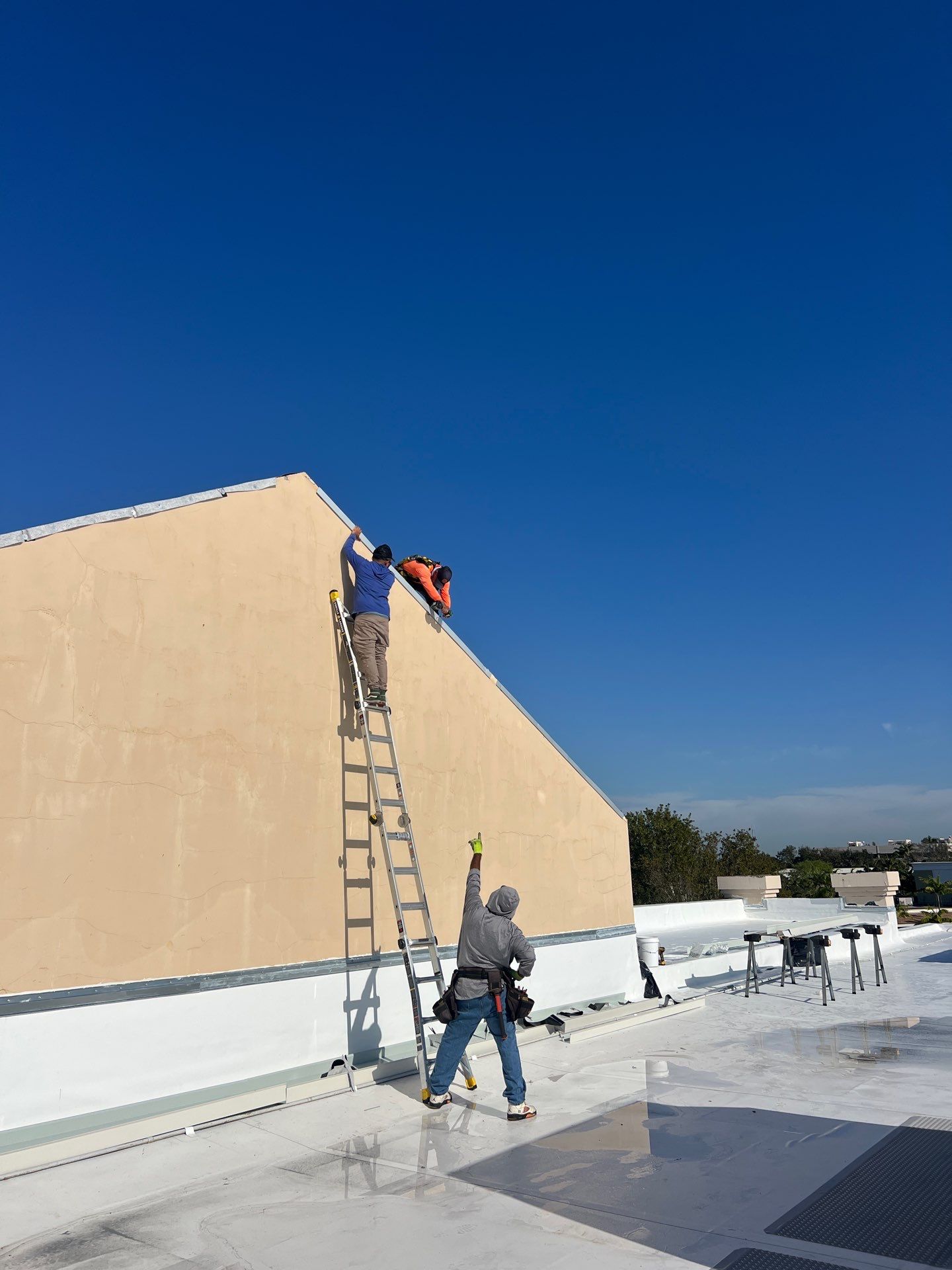 Commercial Re-Roof using GAF TPO by First Due Roofing