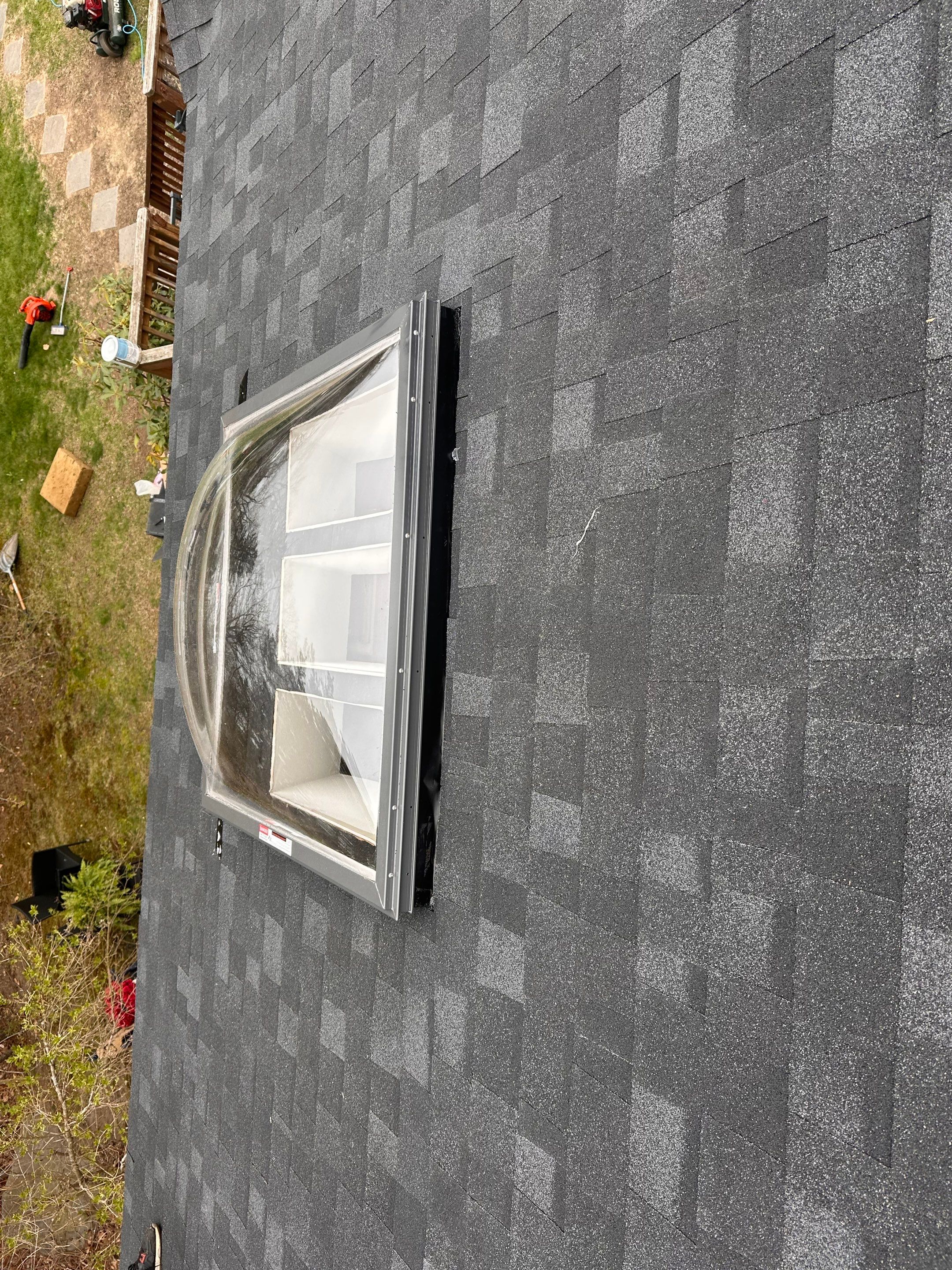 Roof Replacement & Velux Double Bubble Skylight Installation – Madbury, NH by Tall pine roofing