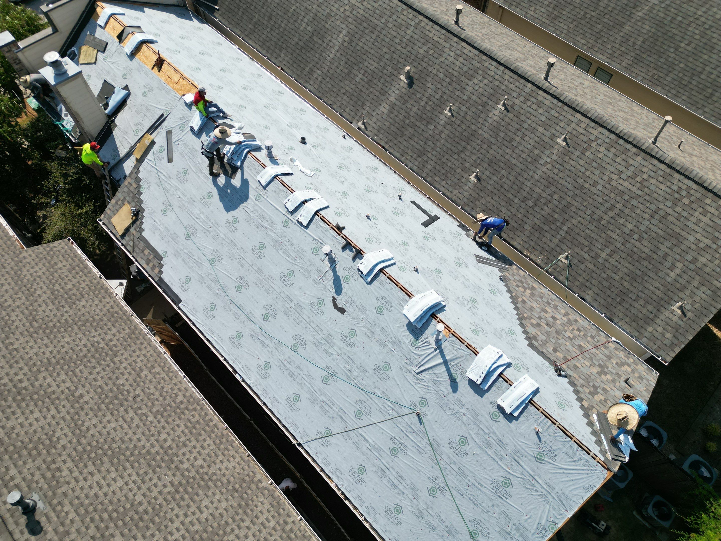 Residential Roofing Installation near Downtown by Core Four Roofing