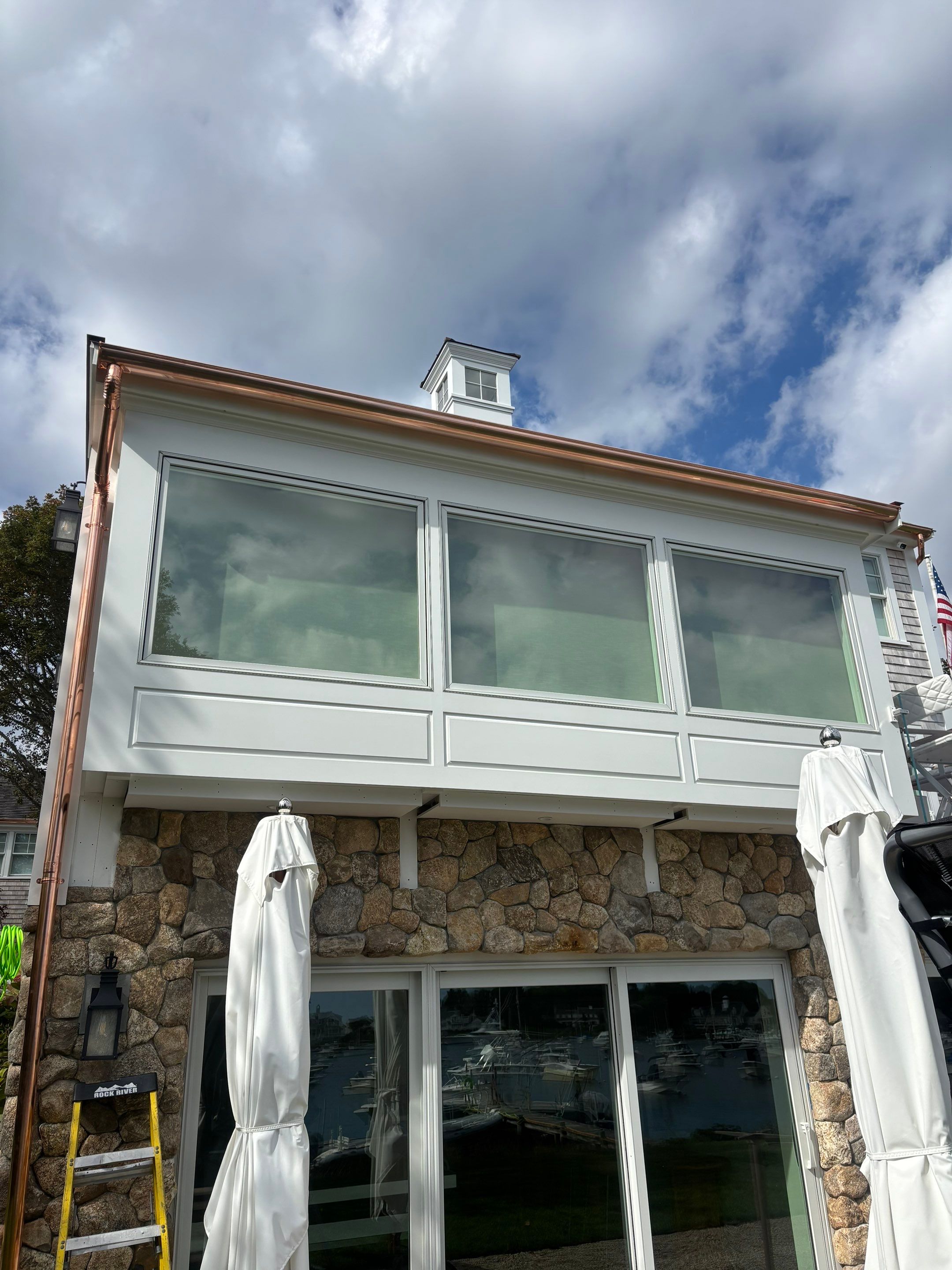 Half Round Copper Gutter Installation in Harwich, MA by Gutter Pro Enterprises