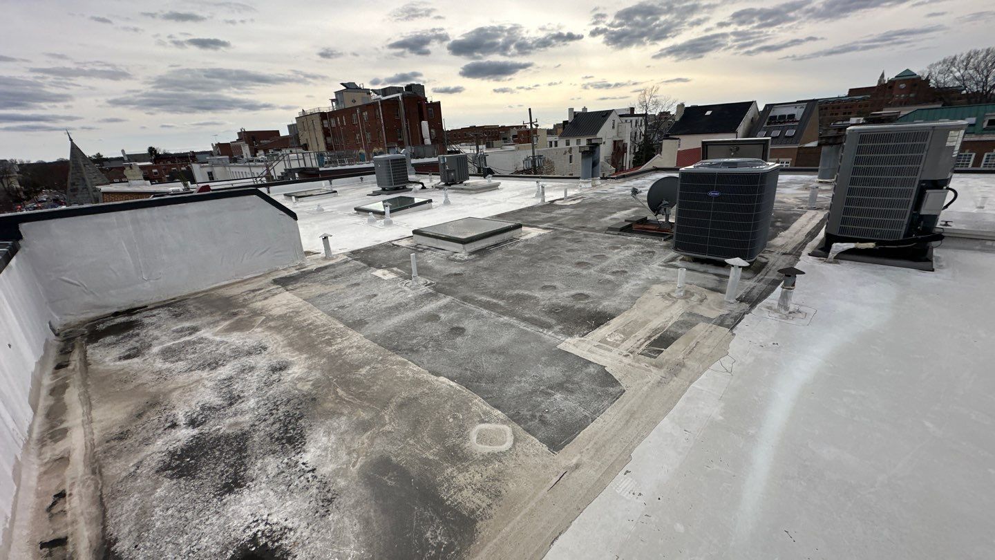 Alexandria: Carlisle Syntec TPO Flat Roof Installation by RM Banning, Inc.