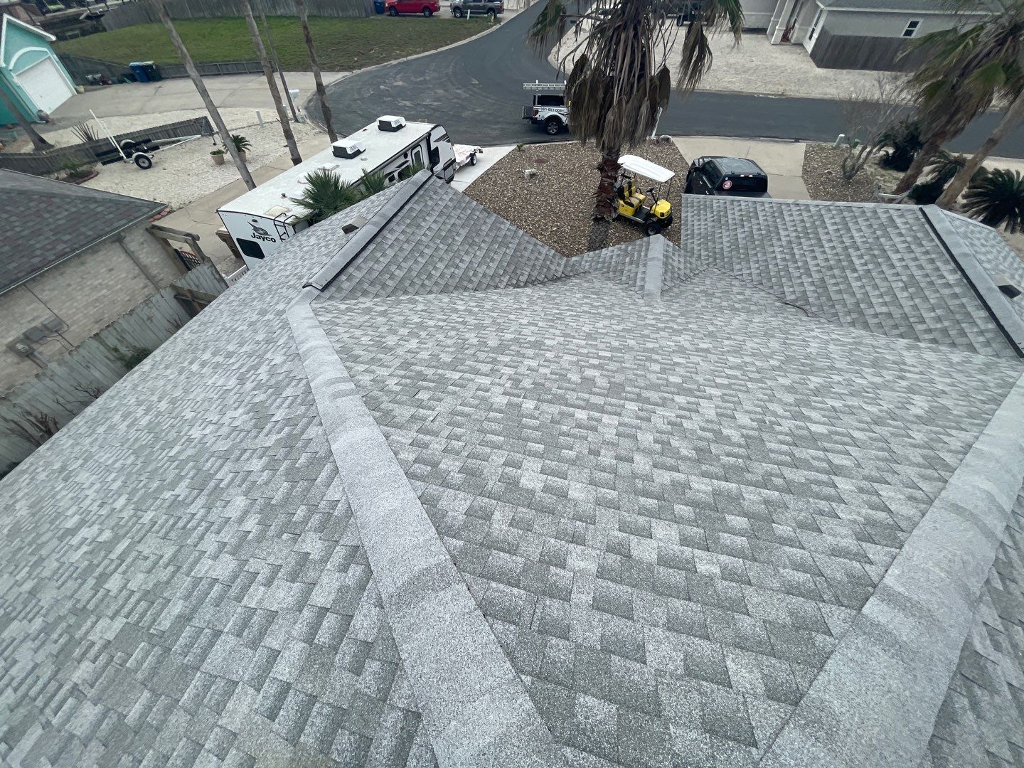 Residential Roofing Repair using Galvanized Chimney Cap & Chase by Lighthouse Roofing