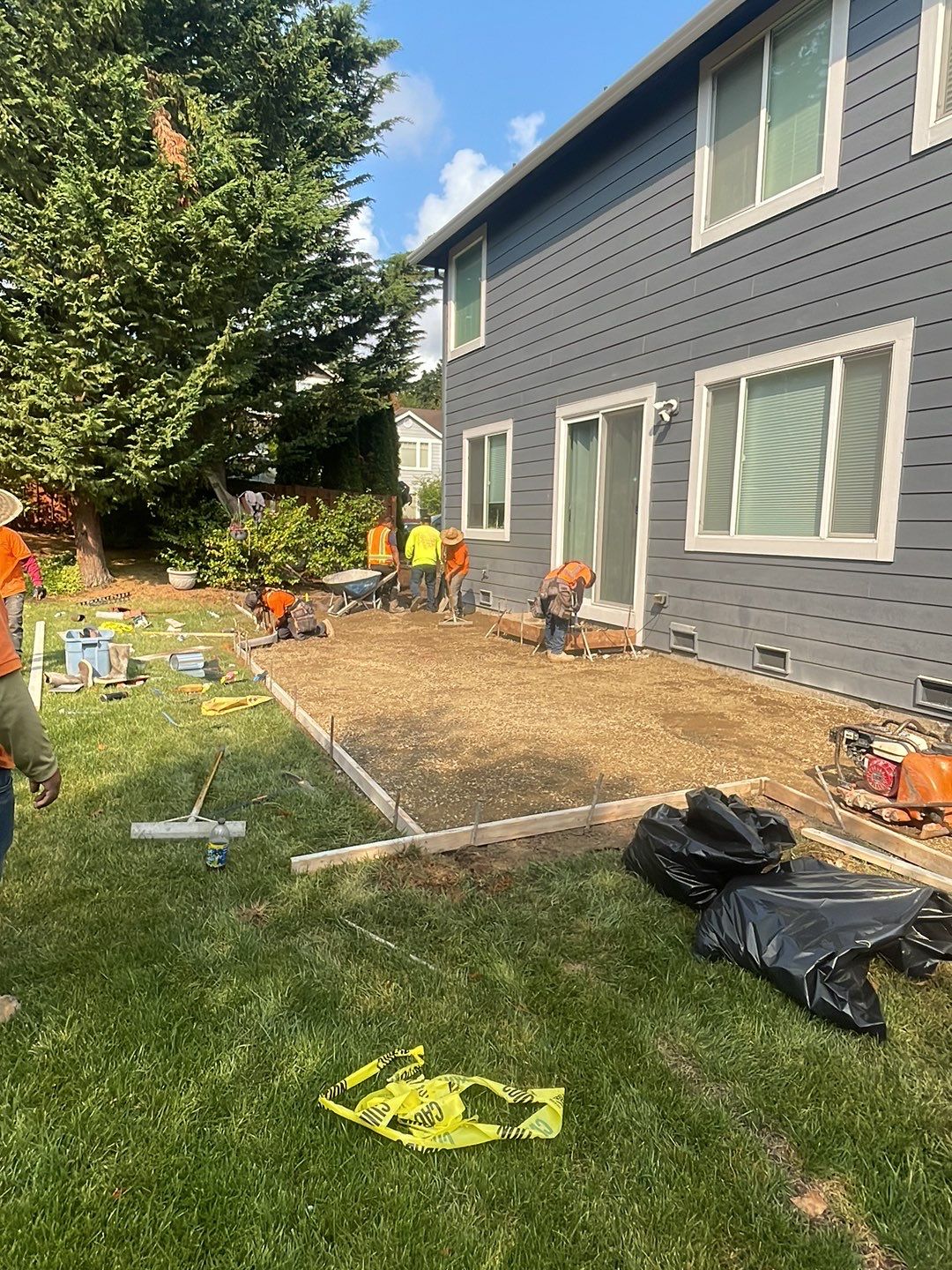  Amy | Stamped Finish Patio, Concrete Project by Jireh Asphalt & Concrete Inc 