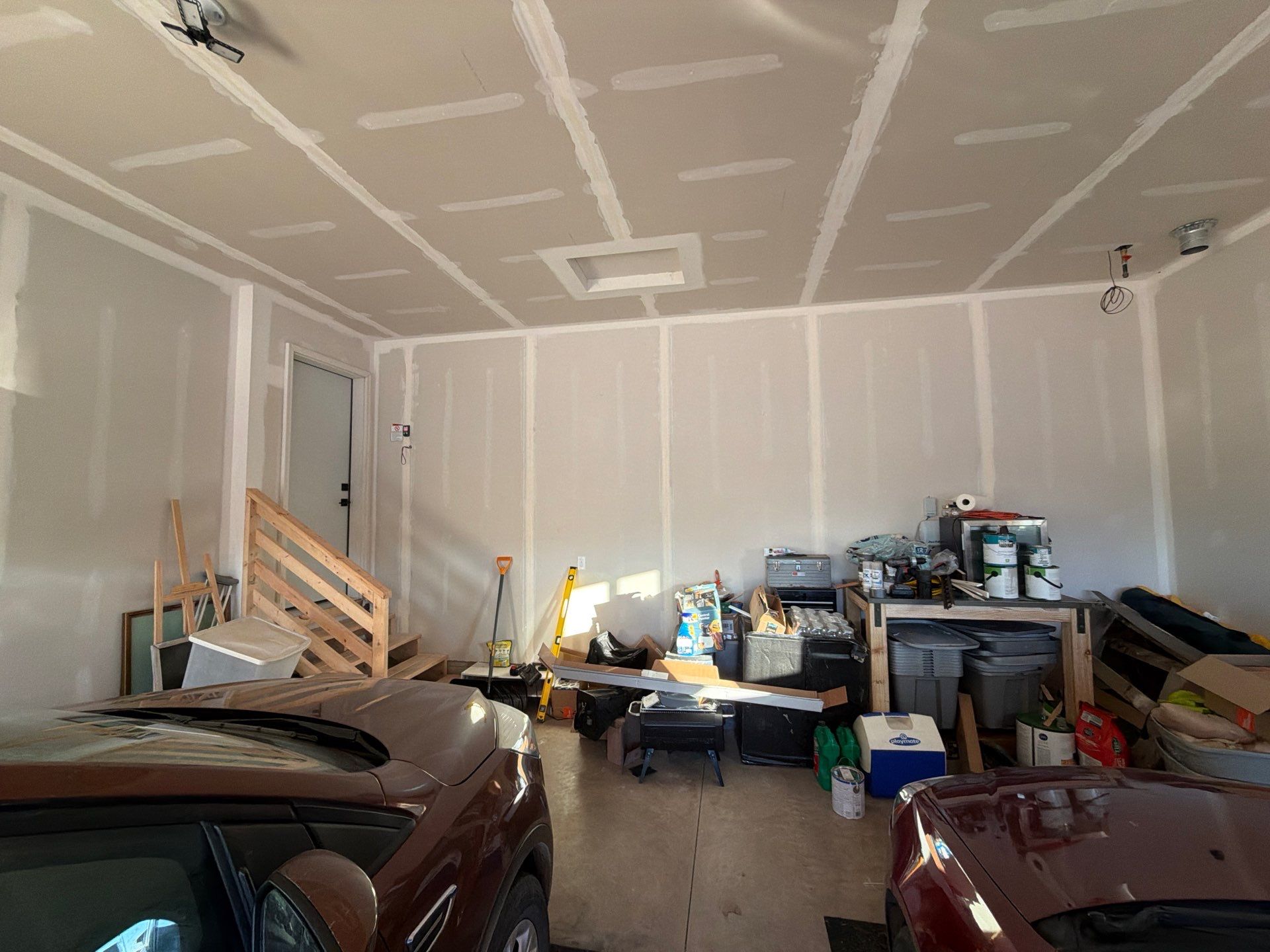 Interior Garage Painting and Drywall Finishing in Sioux Falls by Select Painting, Coatings & Garage Cabinets