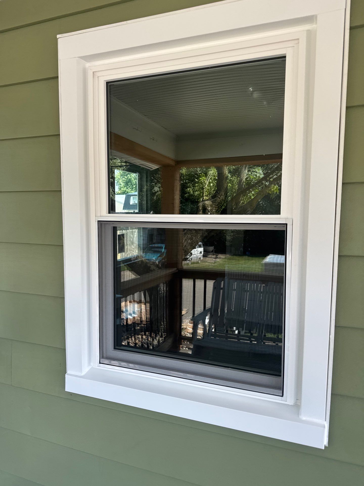White Vinyl Window Replacement and Installation in Uhrichsville by Ohio State Windows