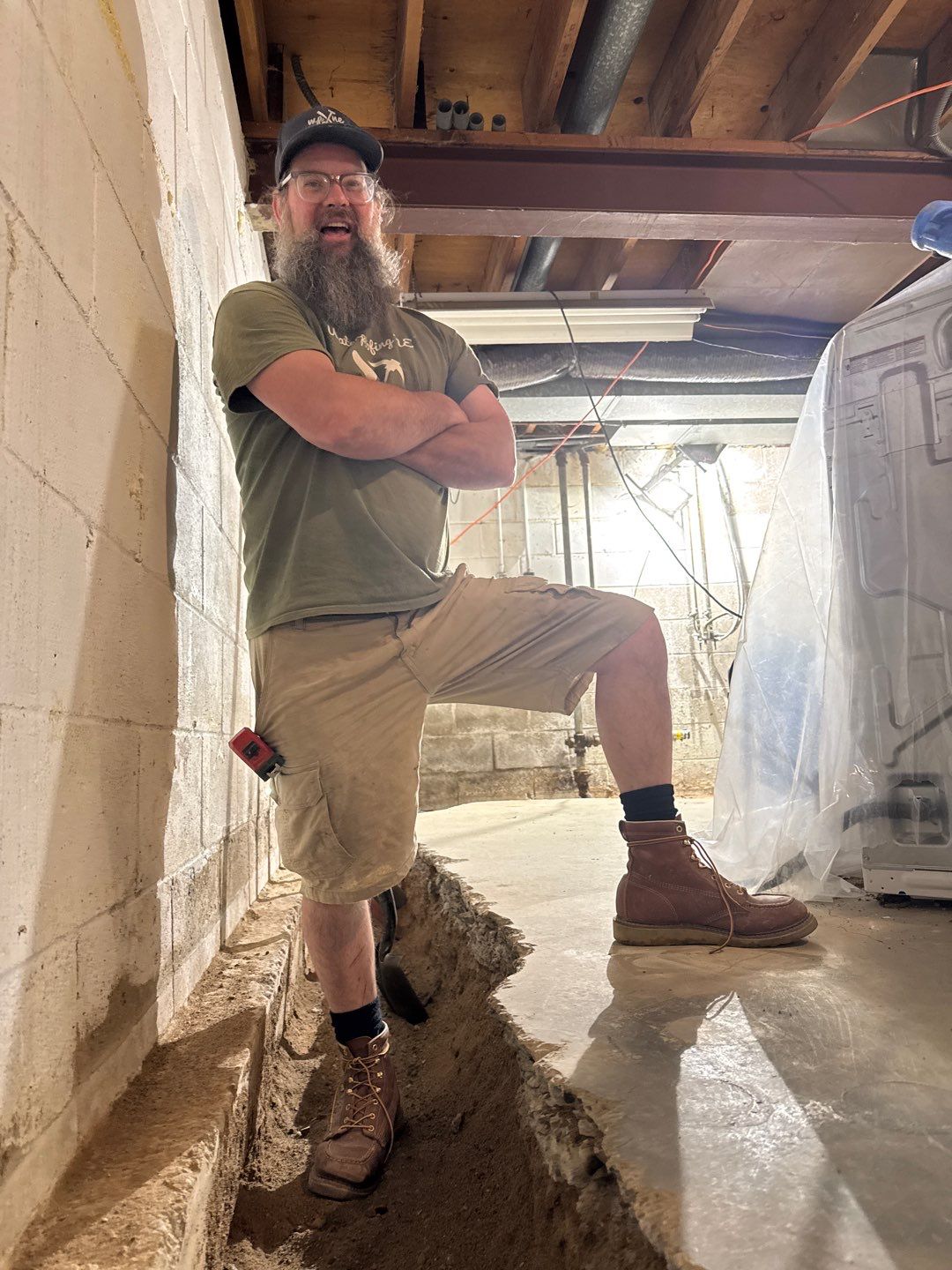 Interior Drain Tile Installation near Columbia Heights, MN by Waterproofing Northeast