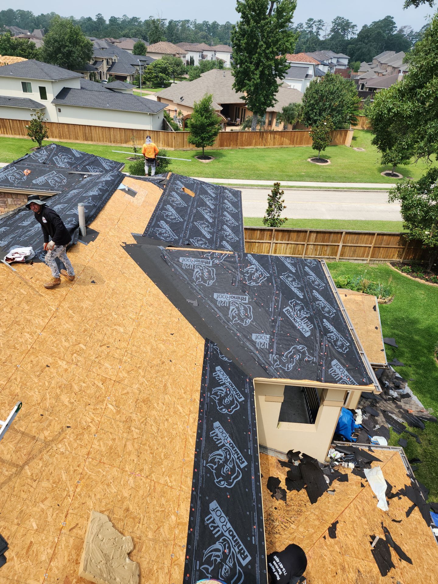 Residential Roofing Installation using Owen's Corning Duration (Lifetime) Shingles by Roof Repair Company