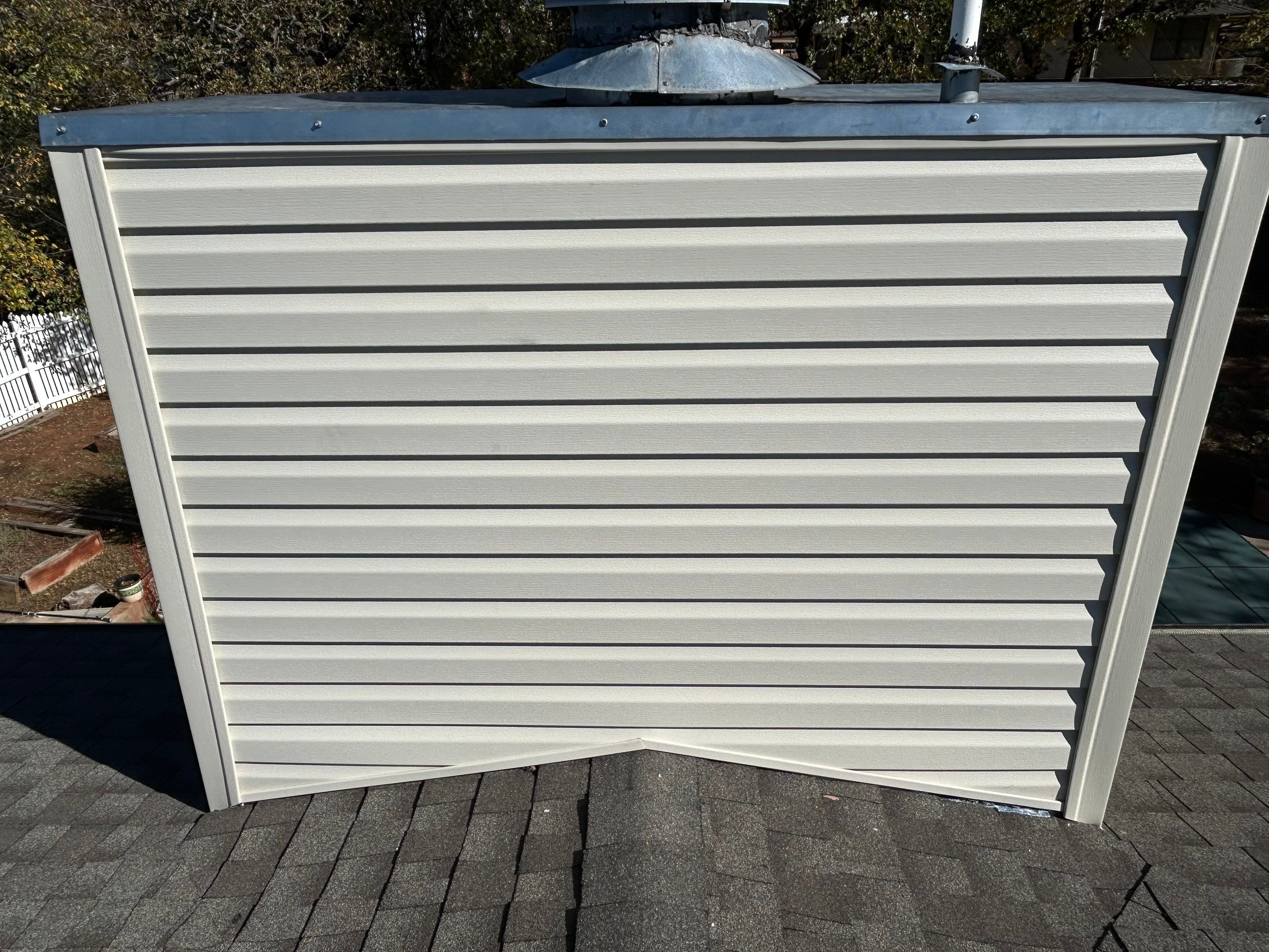 roof and chimney siding replacement in Oklahoma City by McCann's Roofing and Construction