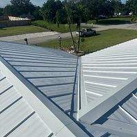 24ga 1" Nail-Strip Regal White  by Total Roofing System The Metal Roof Experts