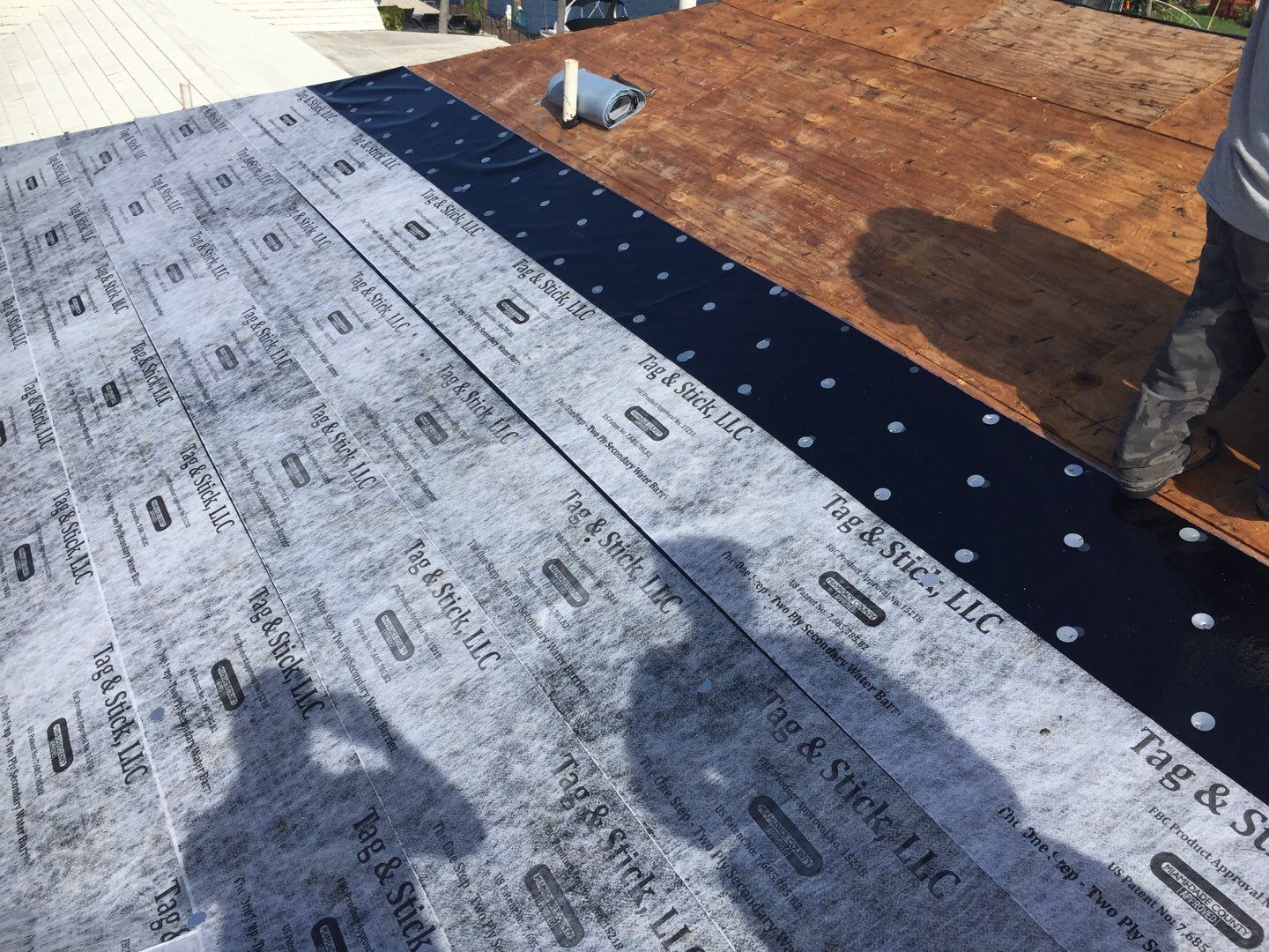 Residential Roofing Installation using Saxony 900 Slate by BLUES BROTHERS ROOFING