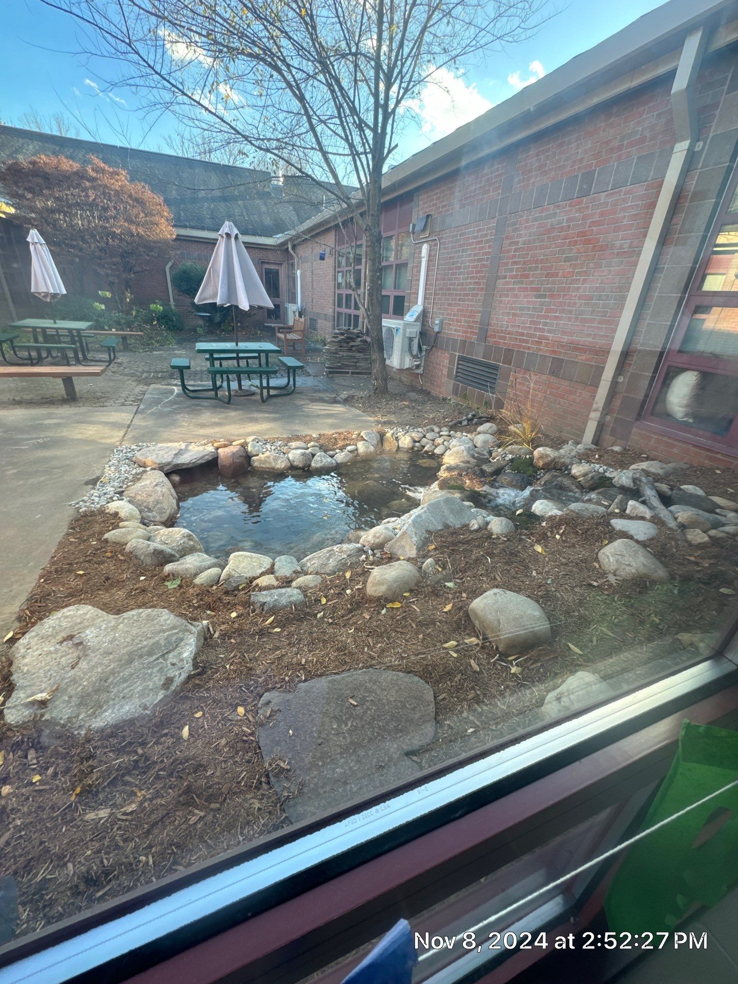 Deerfield Elementary School Koi Pond Build by Wicked Water Gardens