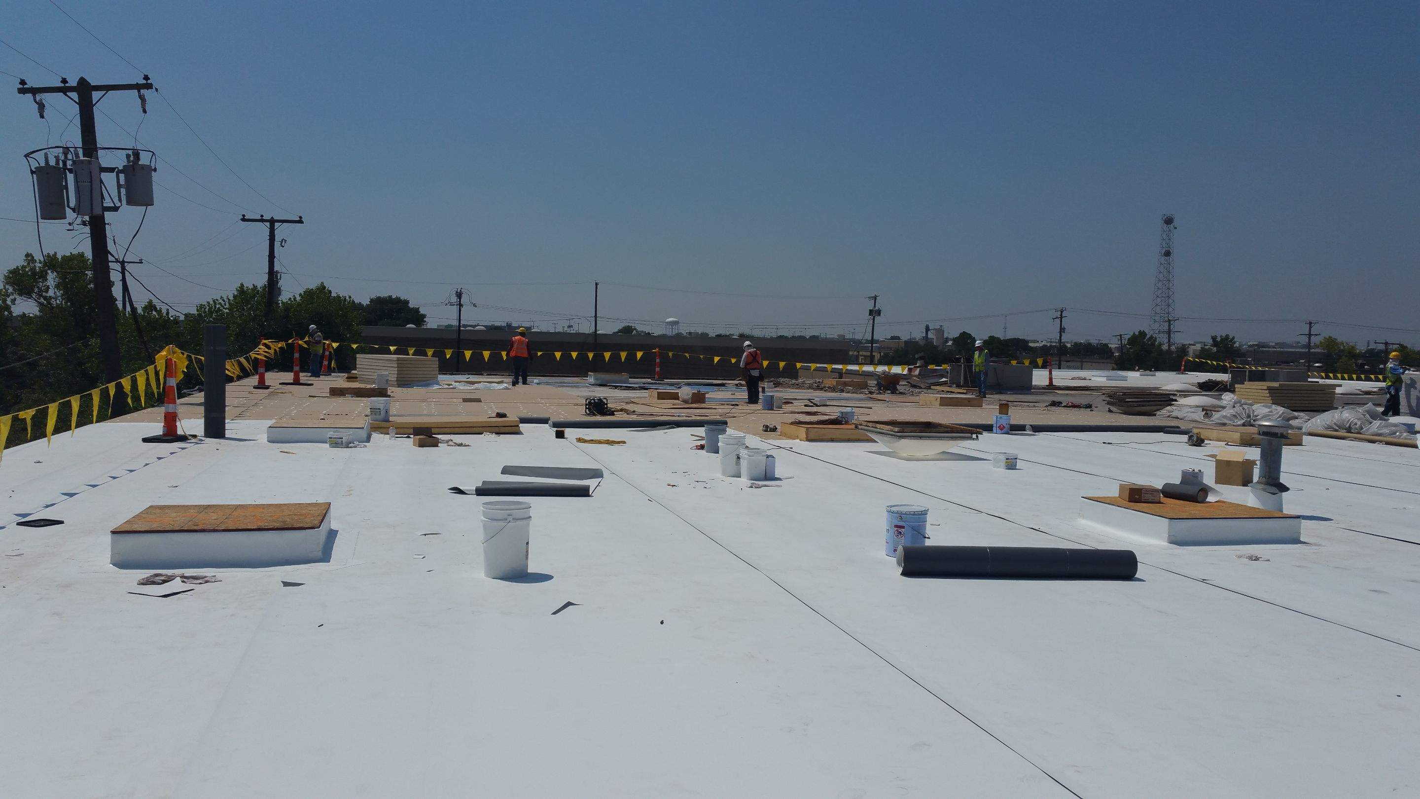Massive Storm Damage Project - Factory in Arlington by First United Roofing & Construction
