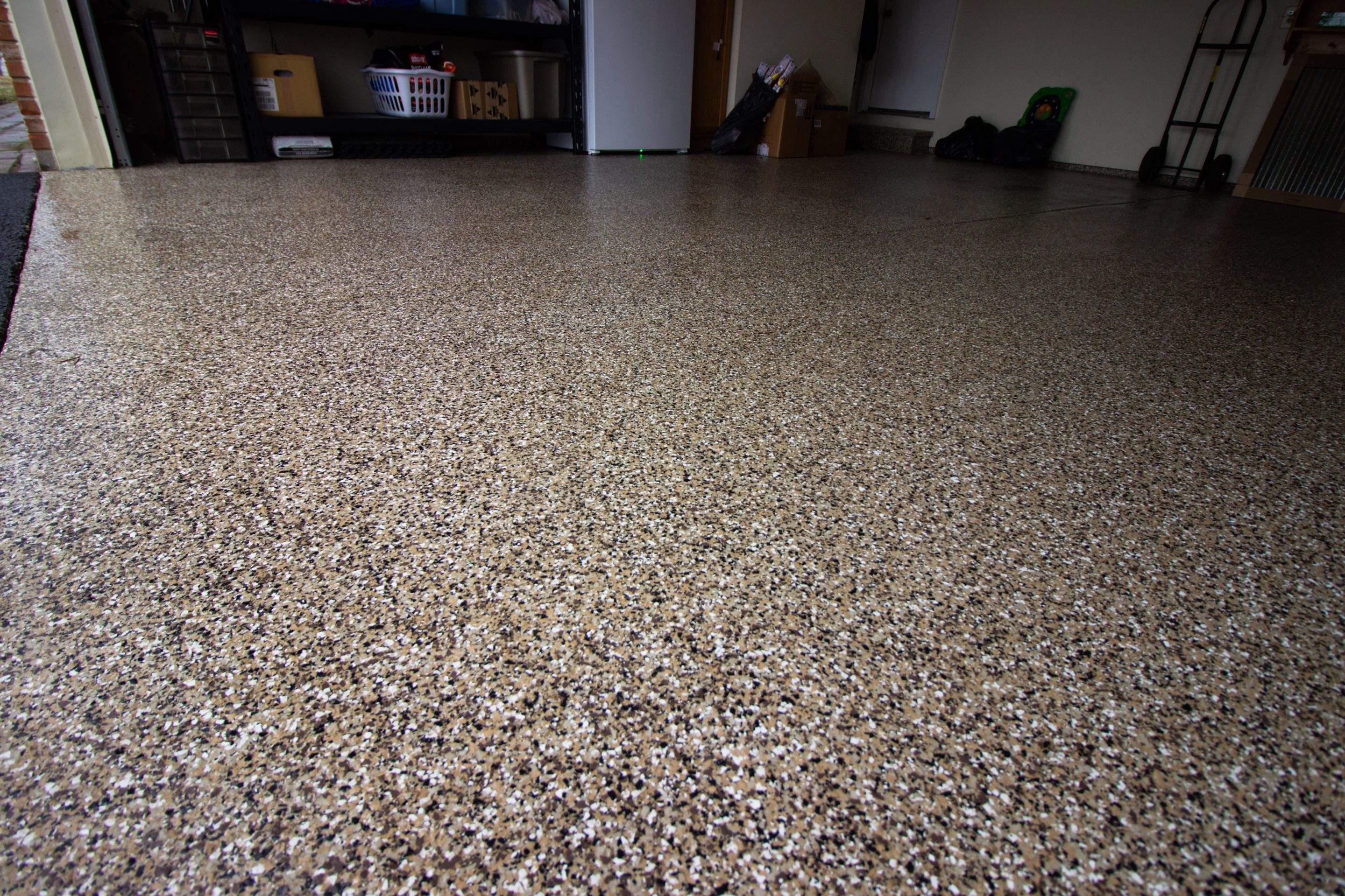 Garage Floor using Desert Sand by Your1DayFloor.com