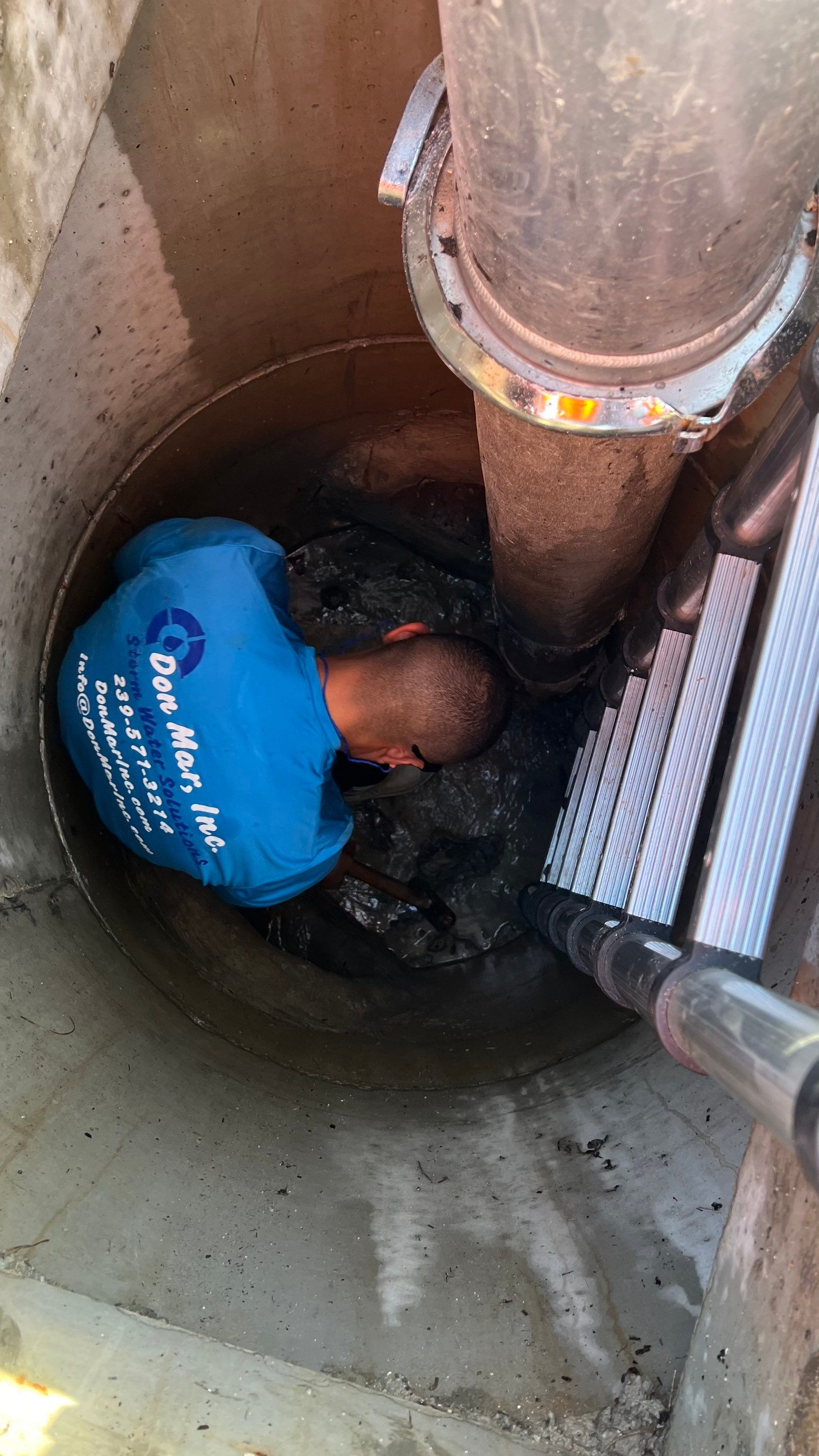 New Construction Commercial Parcel Stormwater System Cleaning by Don Mar, Inc. Storm Water Solutions