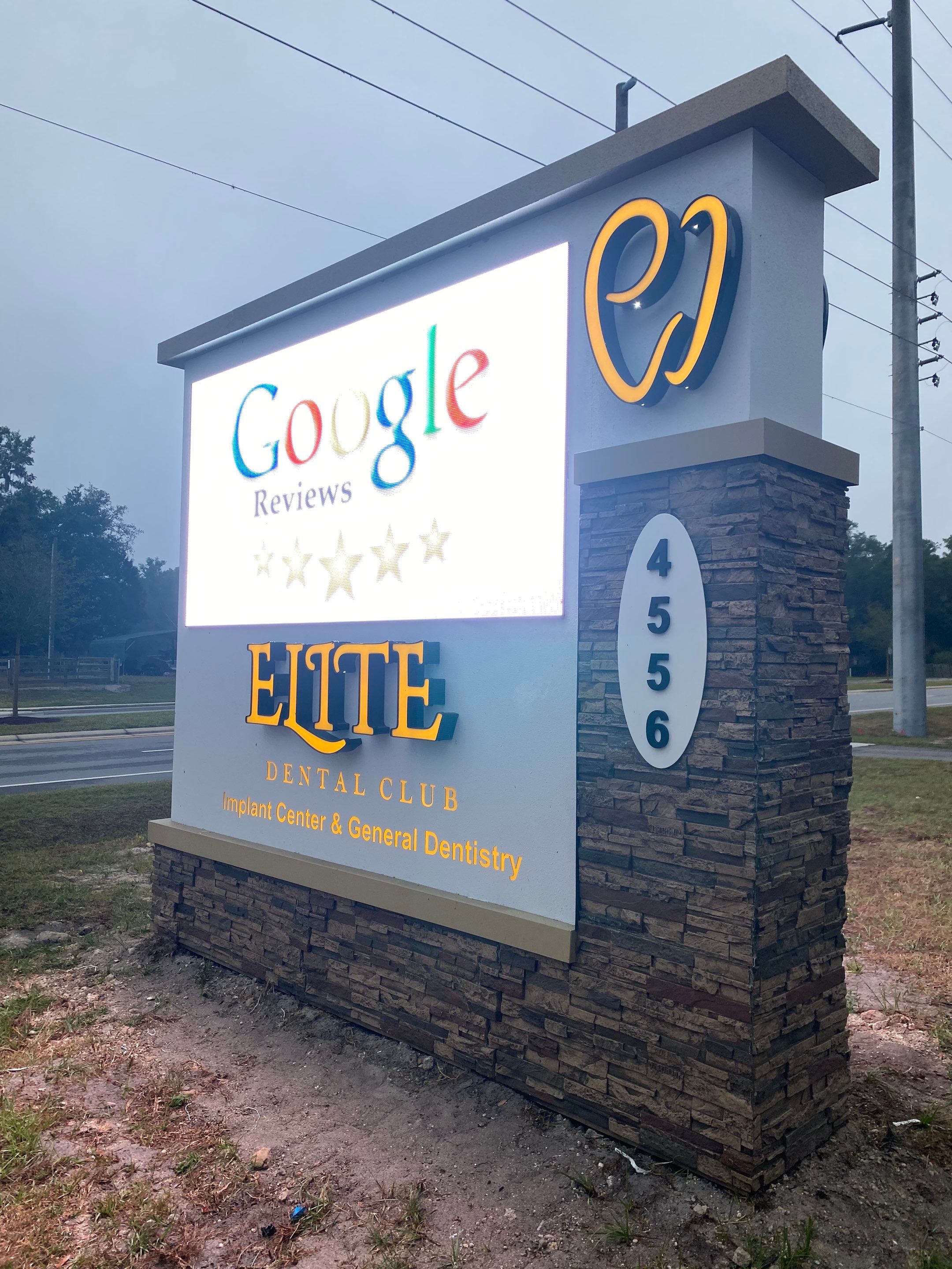 Monument Sign for Elite Dental by SignCrafters