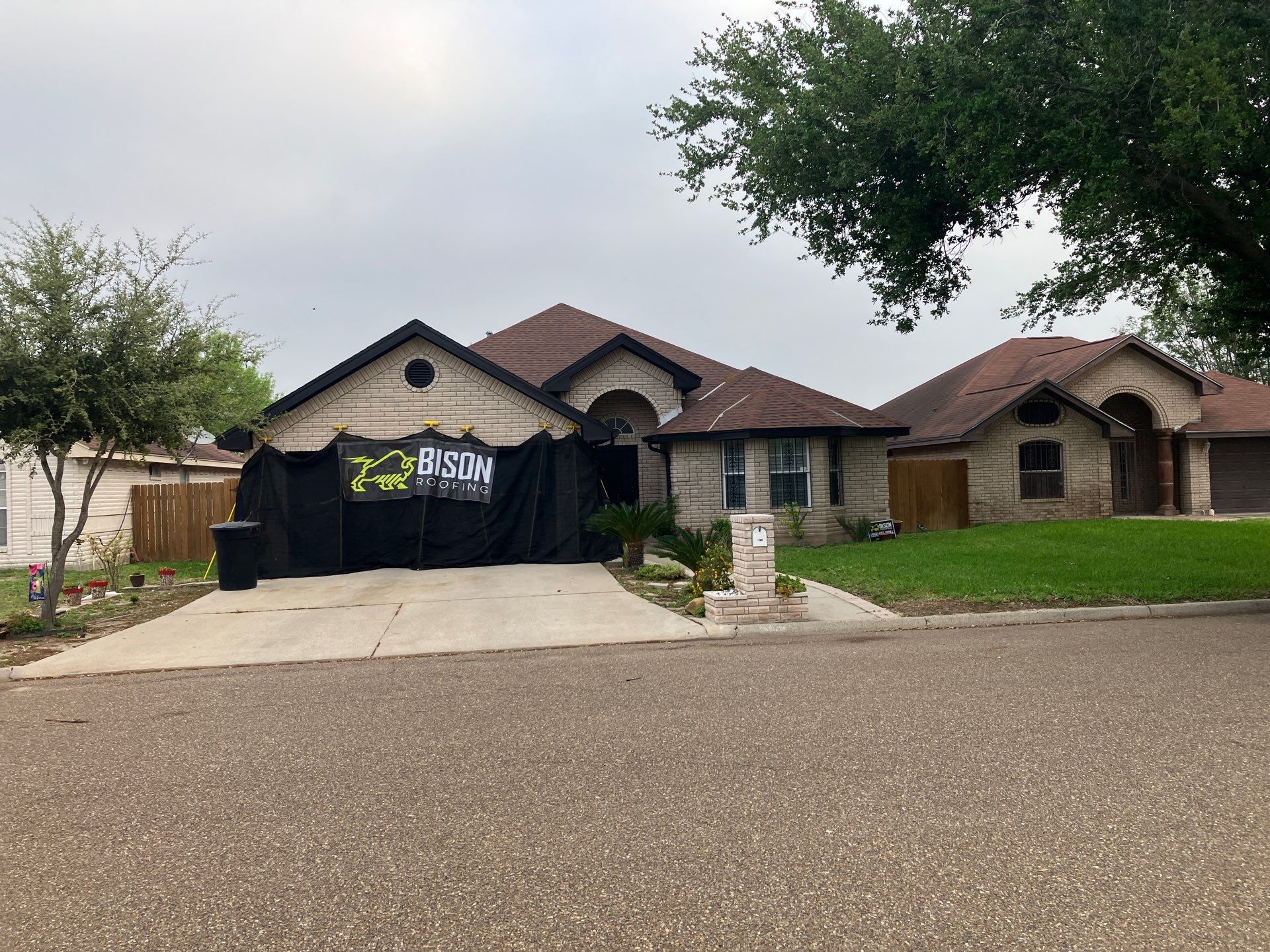 Project in Mcallen by Bison Roofing  