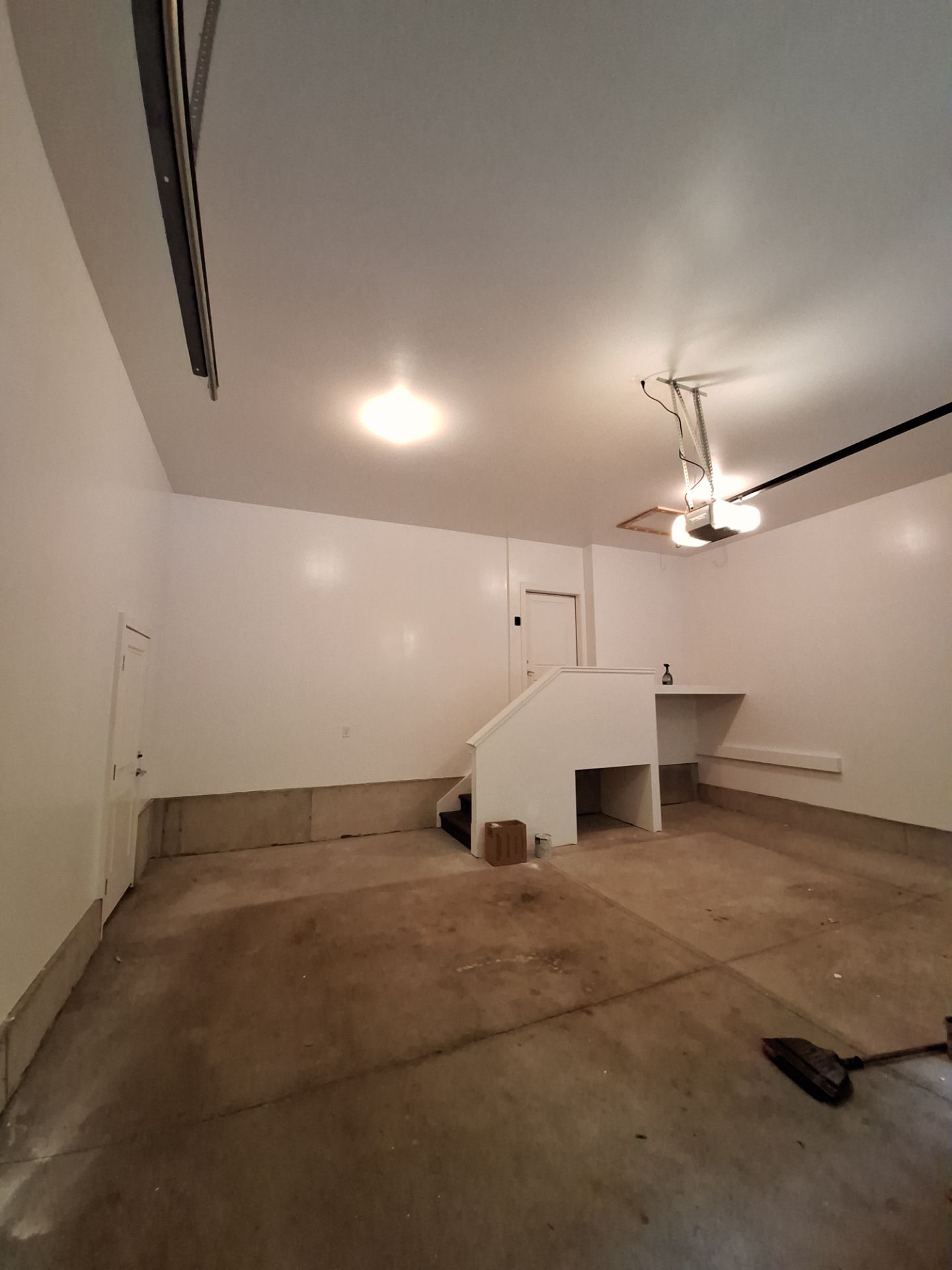 Garage Transformation in West Michigan | Full Interior Repaint & Epoxy Flake Floor in Tidal Wave Blend by Gordon Painting