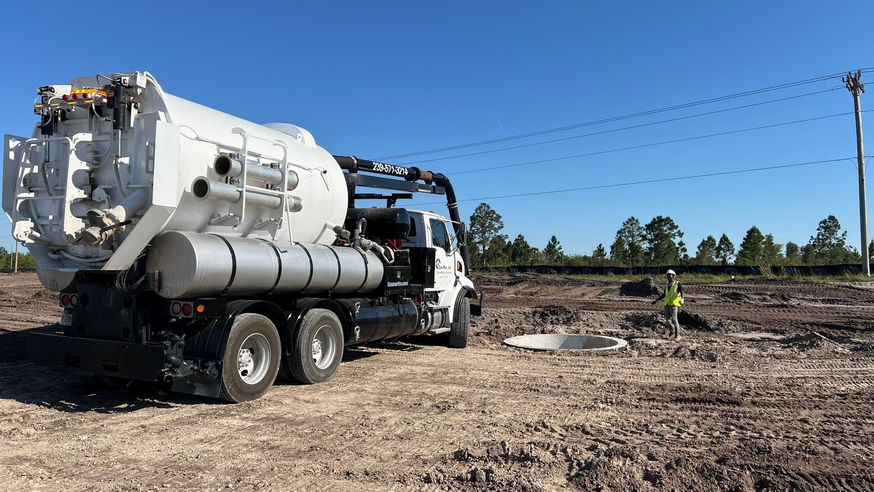 Lehigh Acres New Construction Community Sewer System Cleaning Part 1 by APS Power & Water
