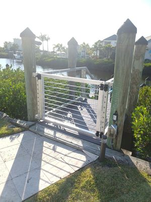 Bradenton, FL  Custom Boat Dock Gate