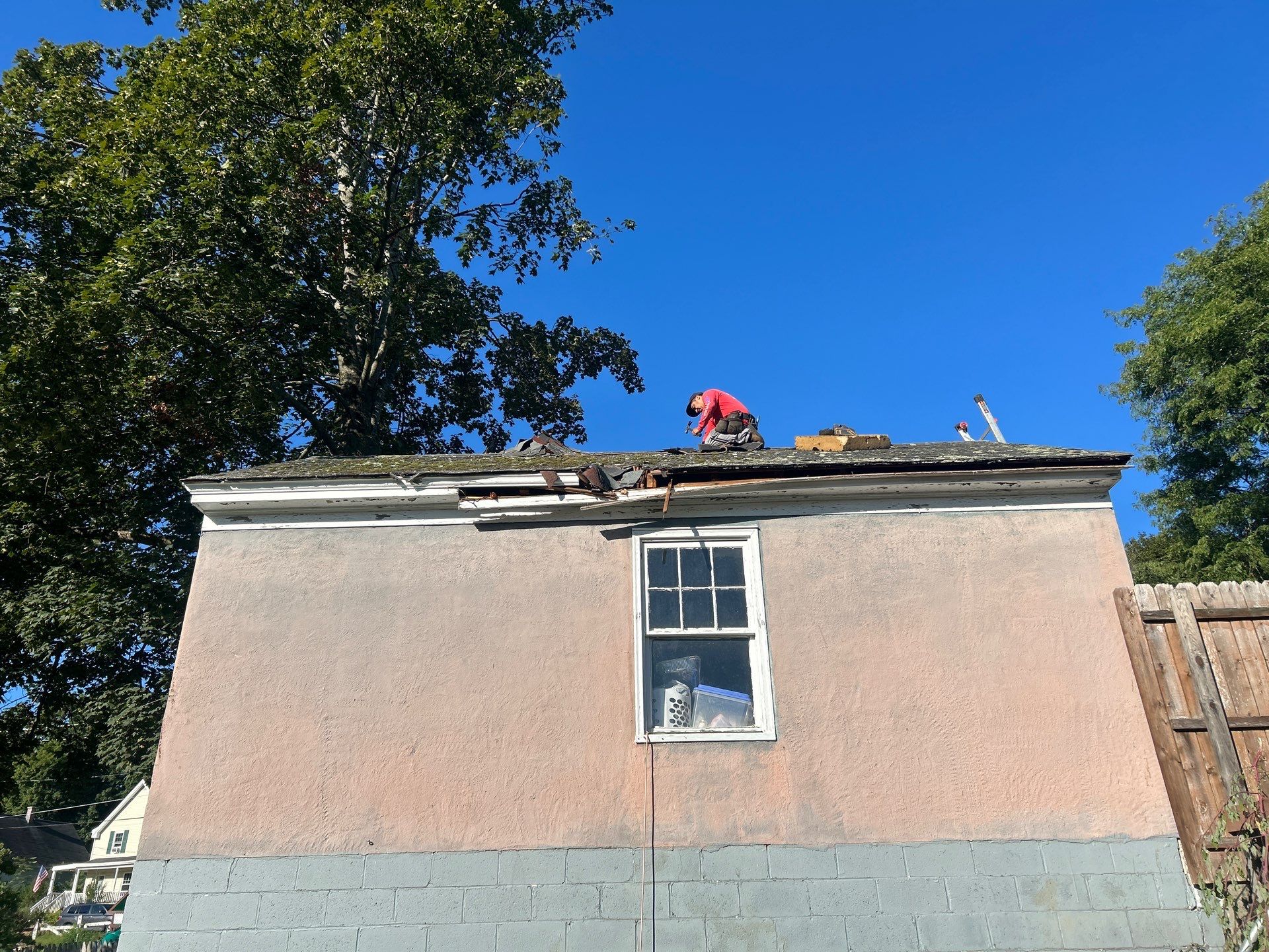 Garage Roof Replacement & Trim Repair by Mighty Dog Roofing of Greater Middlesex County
