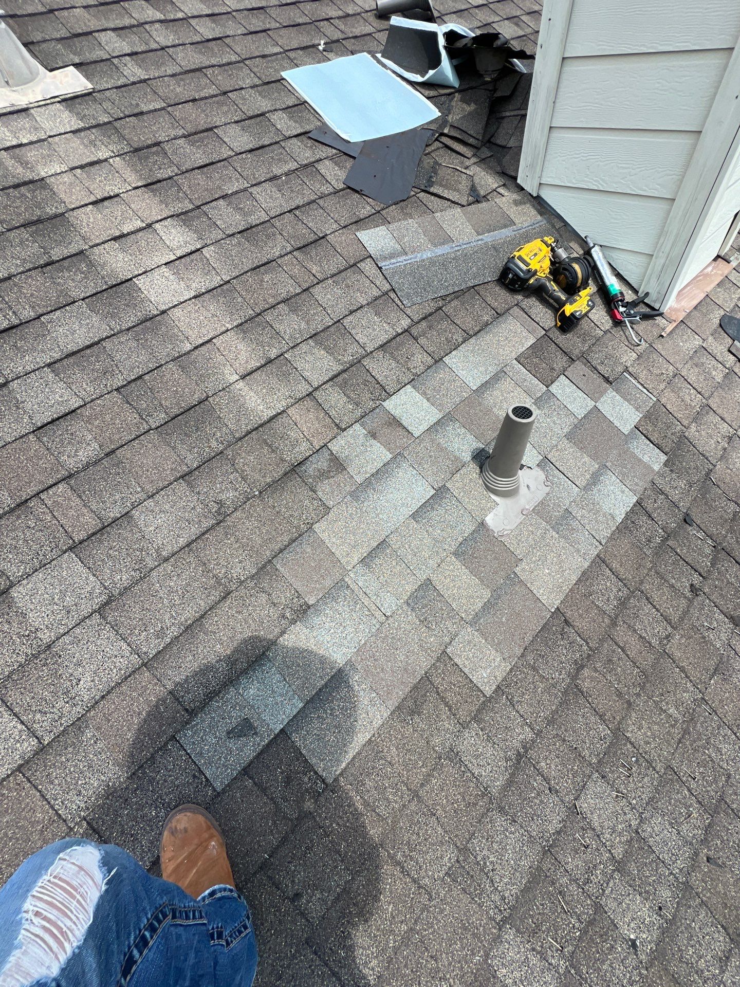 Hail Damage using Owen's Corning Duration (Lifetime) Shingles by Roof Repair Services LLC