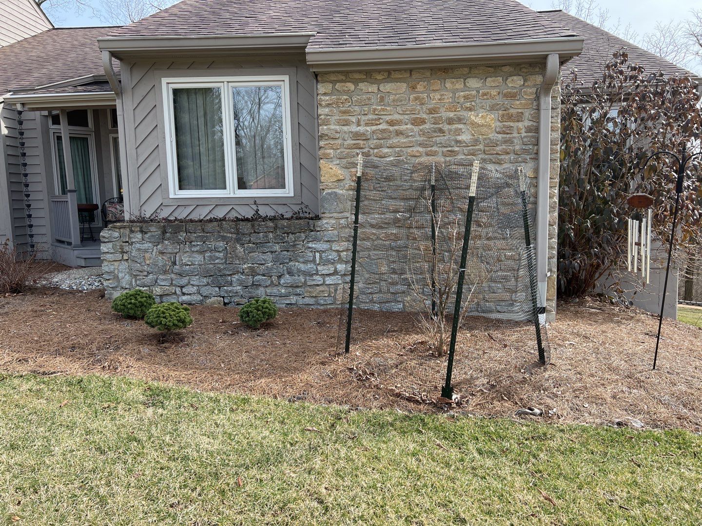 Spring Clean Up using Pine Straw by Reisenberg’s Lawn & Landscape, LLC