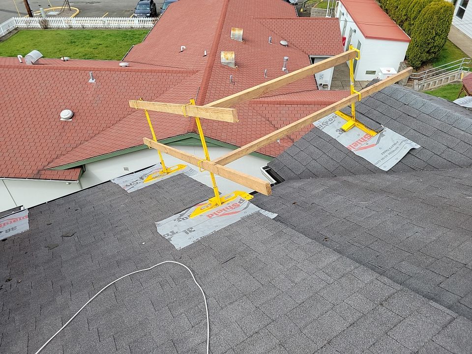 Residential Roofing Installation using Malarkey Highlander with Vented Ridge by Orezona Building & Roofing Company, Inc.