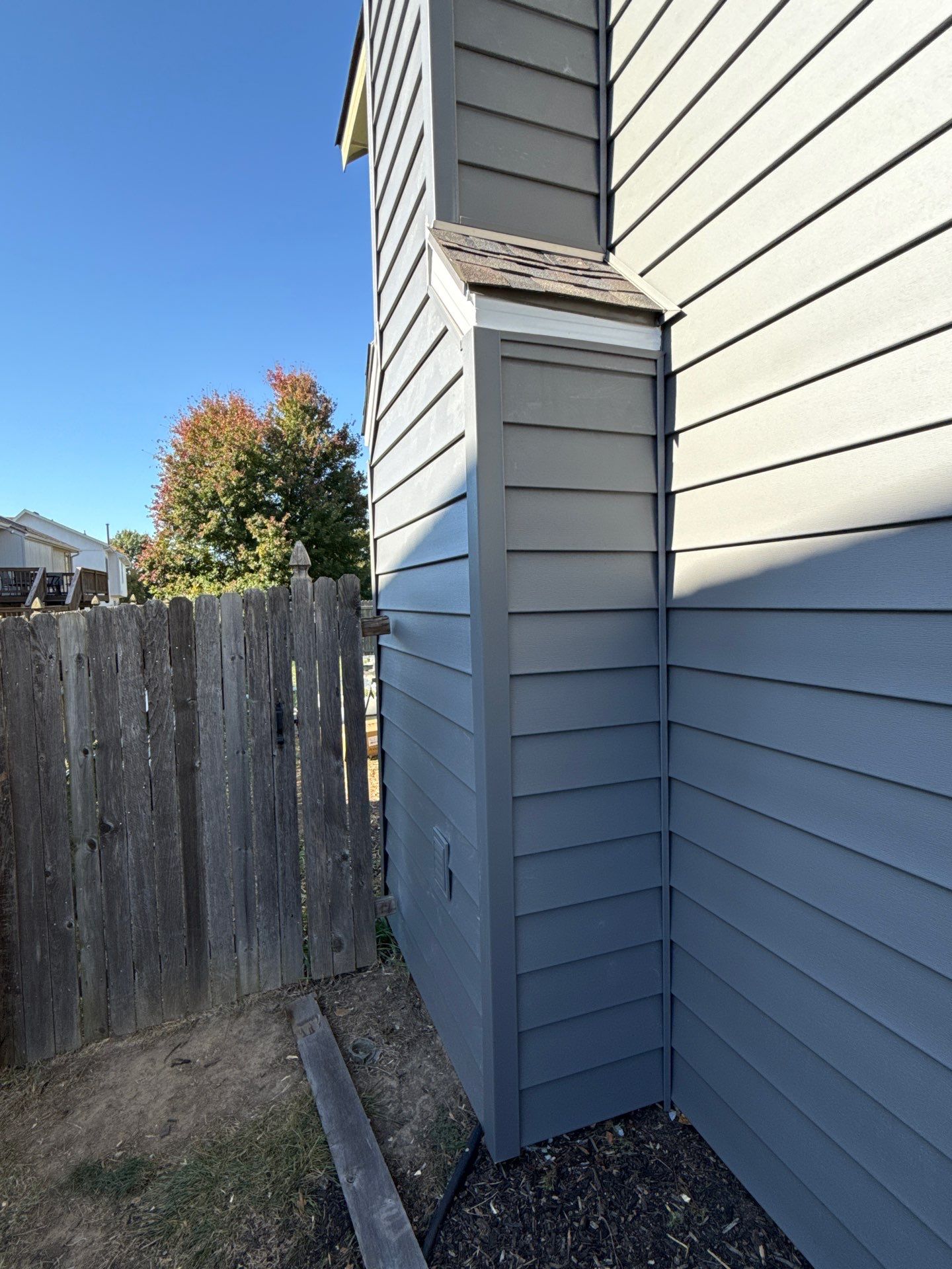 Split Entry in Smokey Ash Craneboard D7 by EEC  Windows, Siding & Roofing 