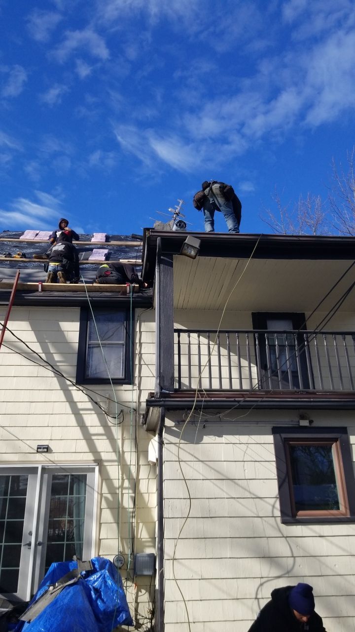 Residential Roofing Installation using owens corning duration, Harbor Blue by Absolute Roofing and Construction