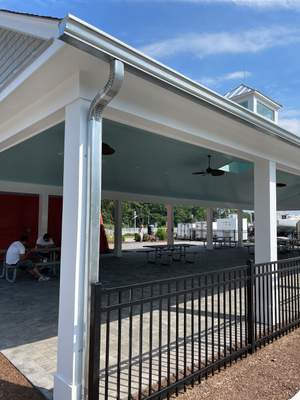 Gutter Installation using Galvanized steel 6" K Style