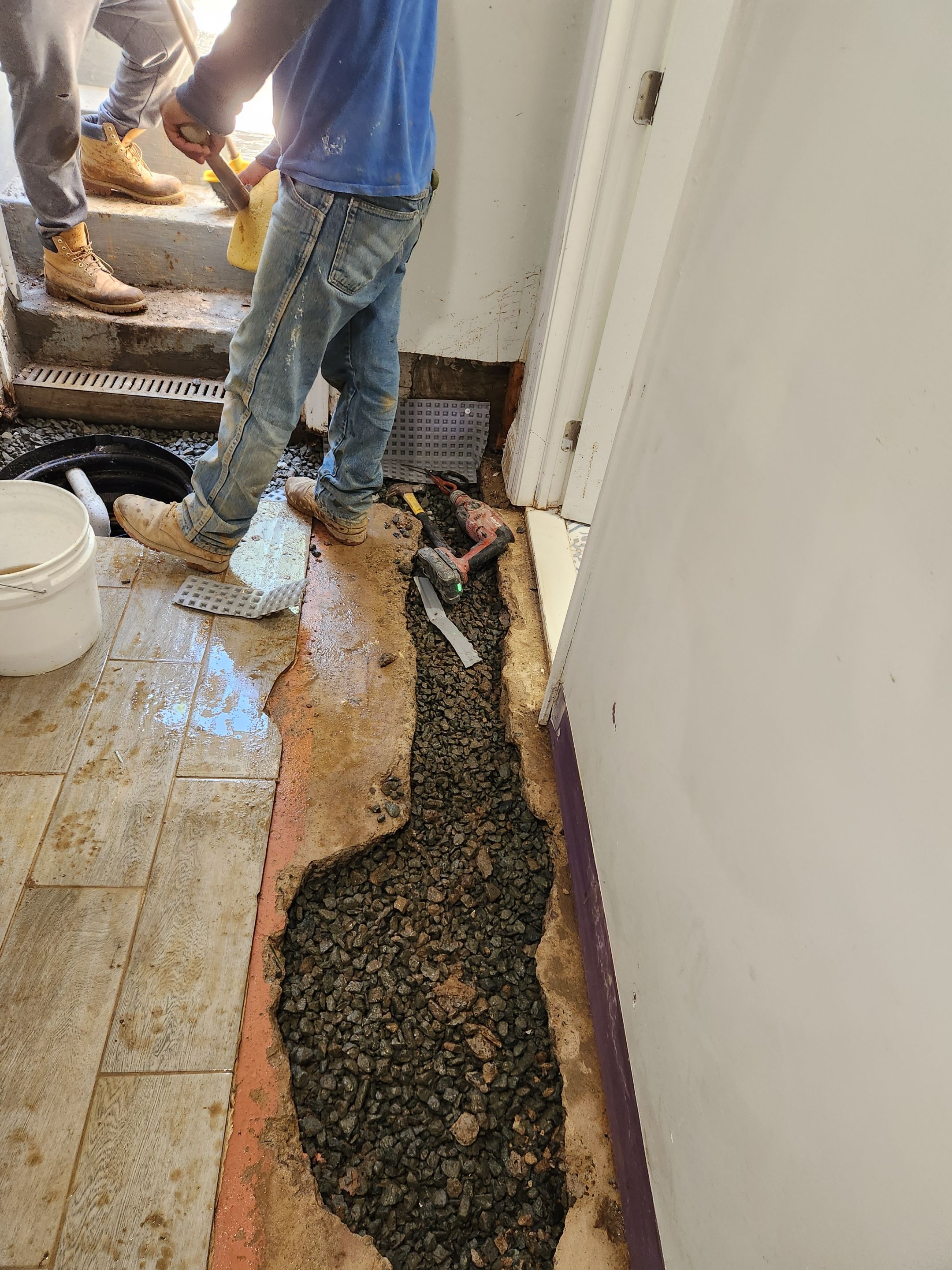 Interior French Drain Livingston NJ by Pure Service Pro, LLC 