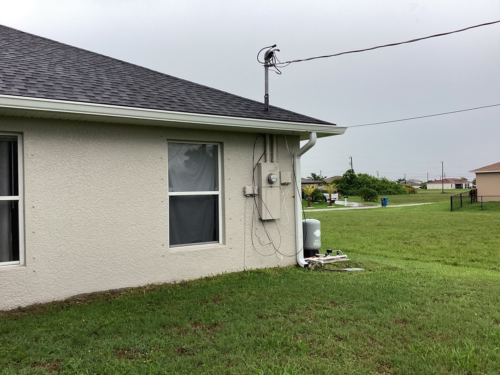 Seamless Gutters Project in Cape Coral Fl by Gutter Professors