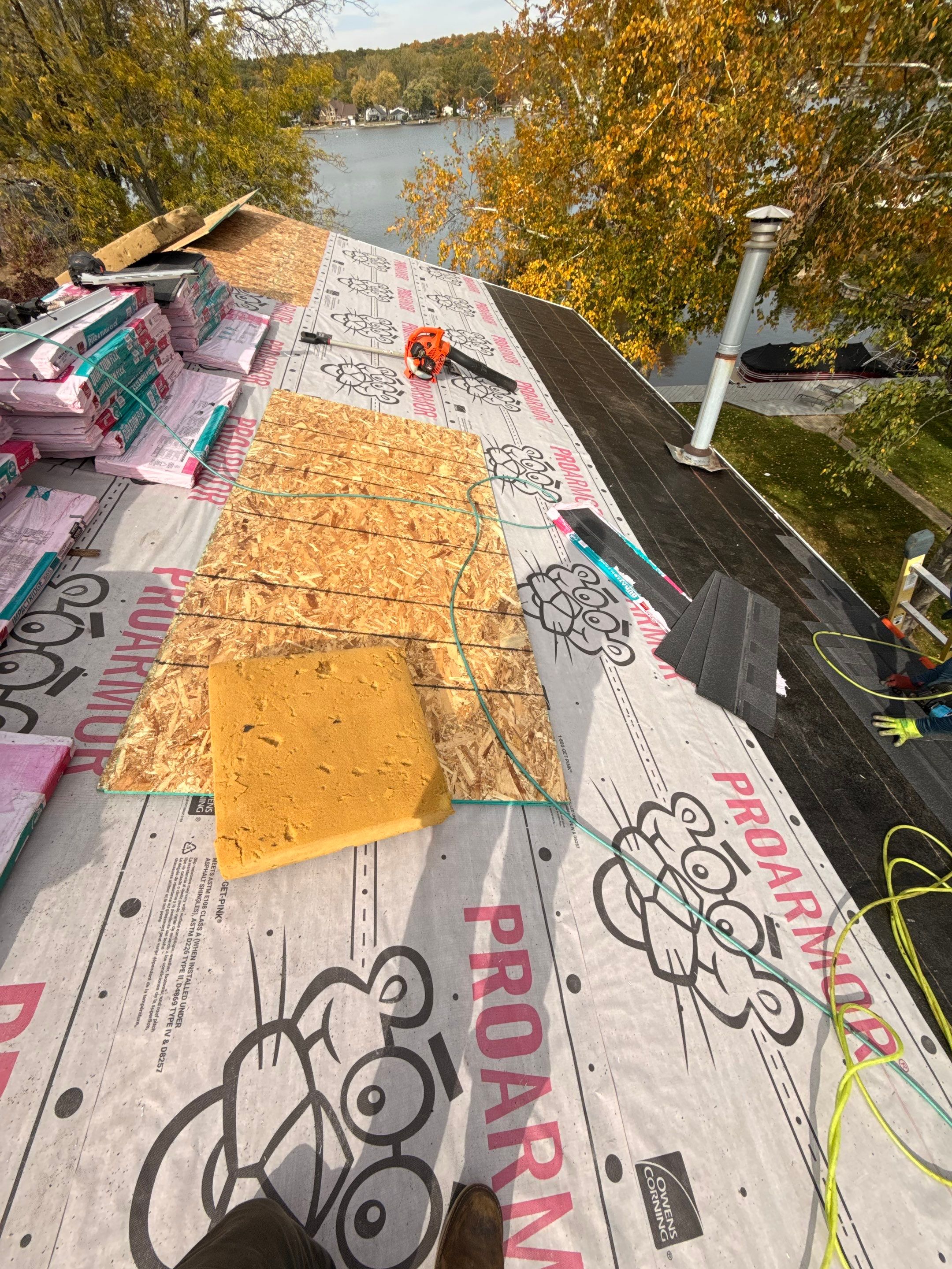 Roof Replacement using Owens Corning Onyx Black by 180 Contractors