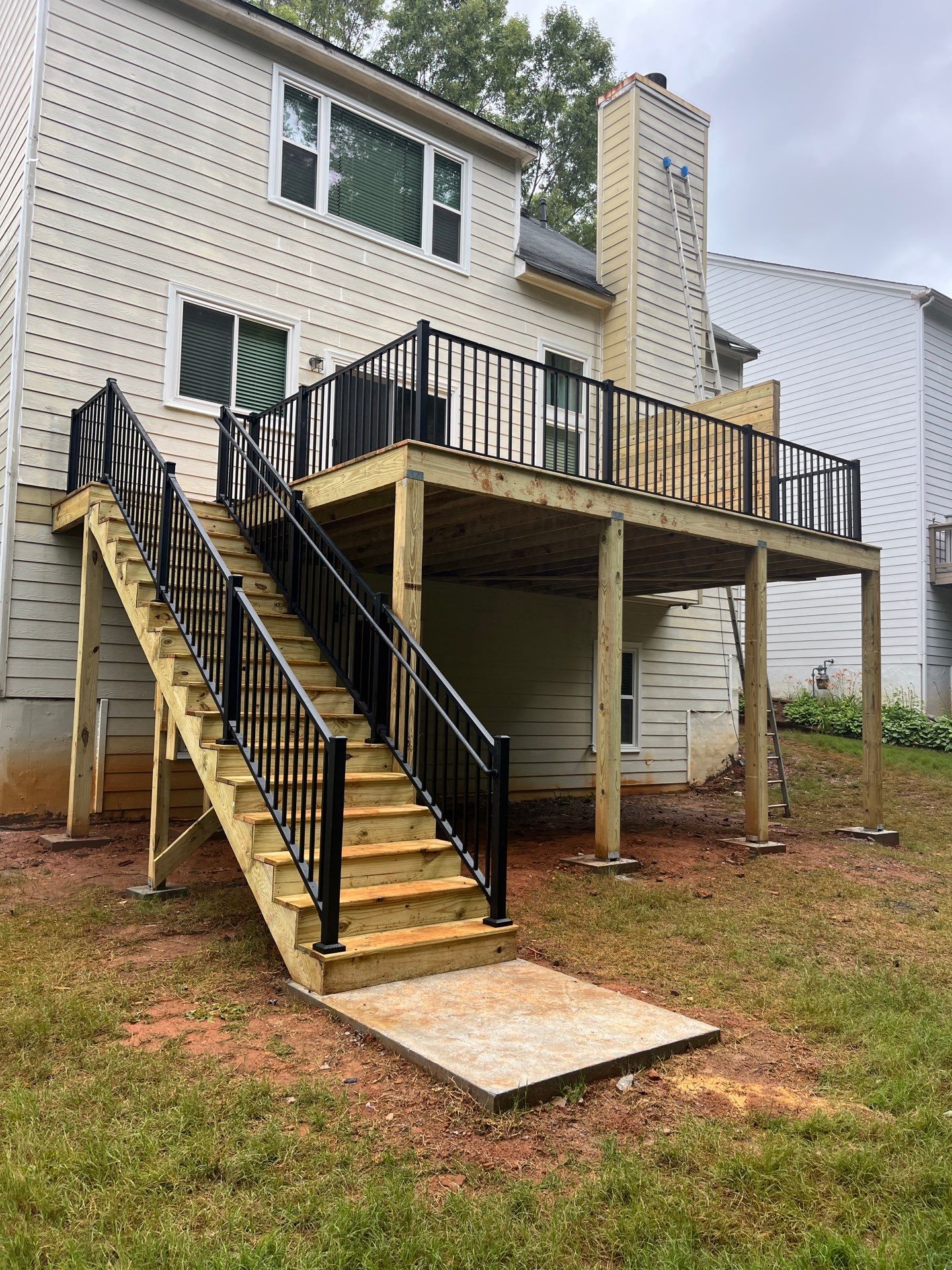 Siding Replacement, Exterior Painting, and Deck Build in Acworth, GA by Nelson Exteriors