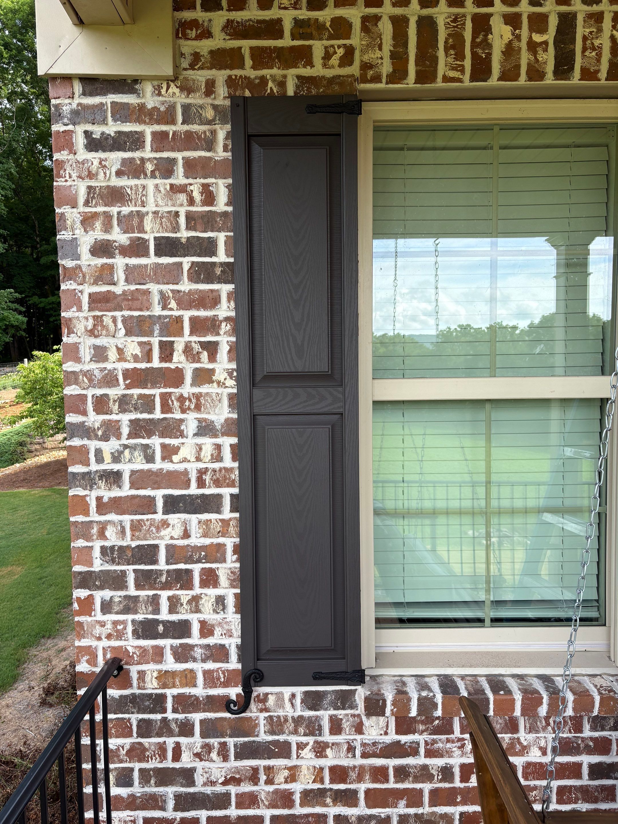 Exterior Shutters Project in Gurley by Blinds and Borders