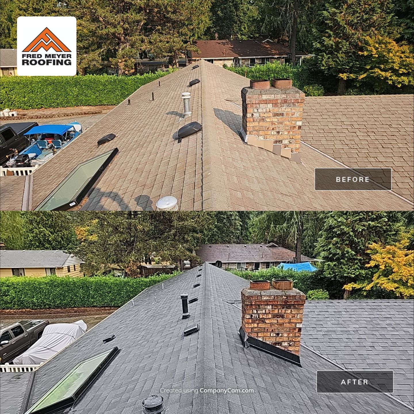 Roofing Project in Burien by Fred Meyer Roofing