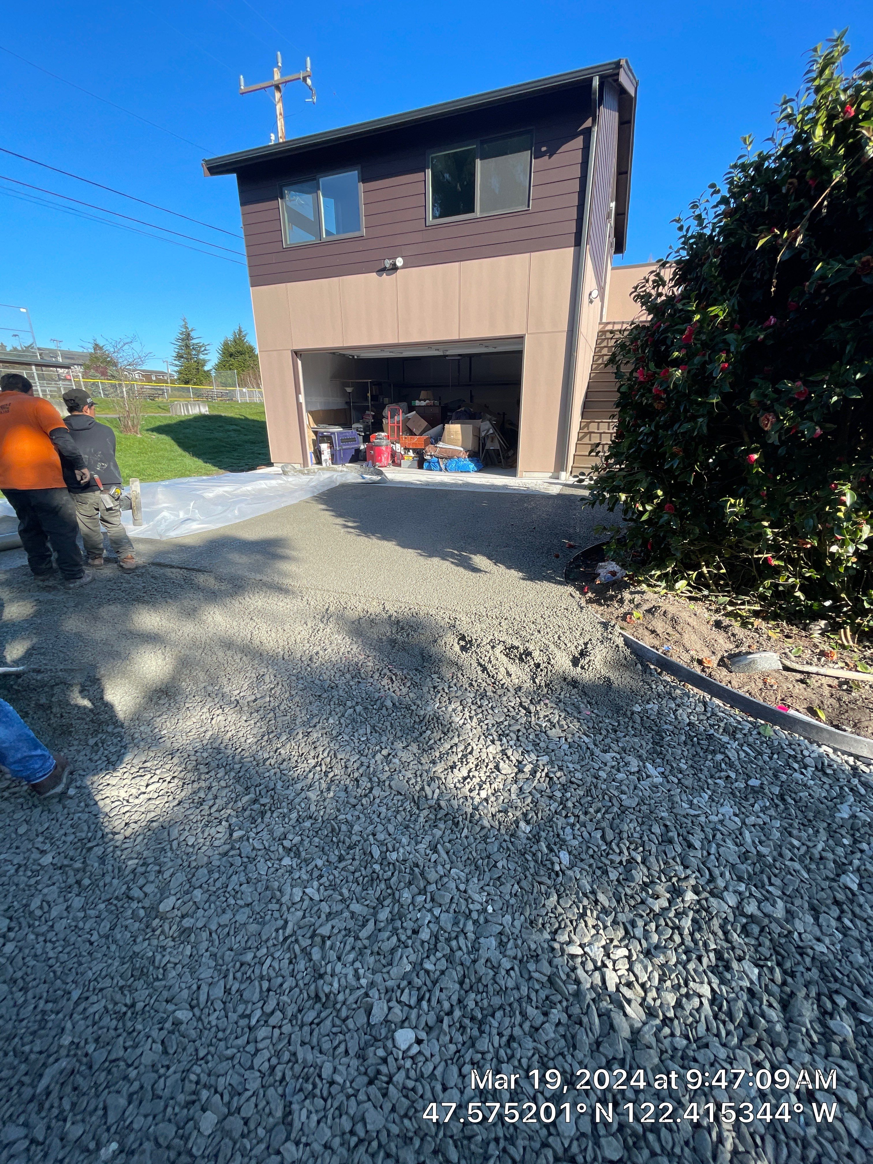 Ron | Pervious Concrete Driveway  by Jireh Asphalt & Concrete Inc 