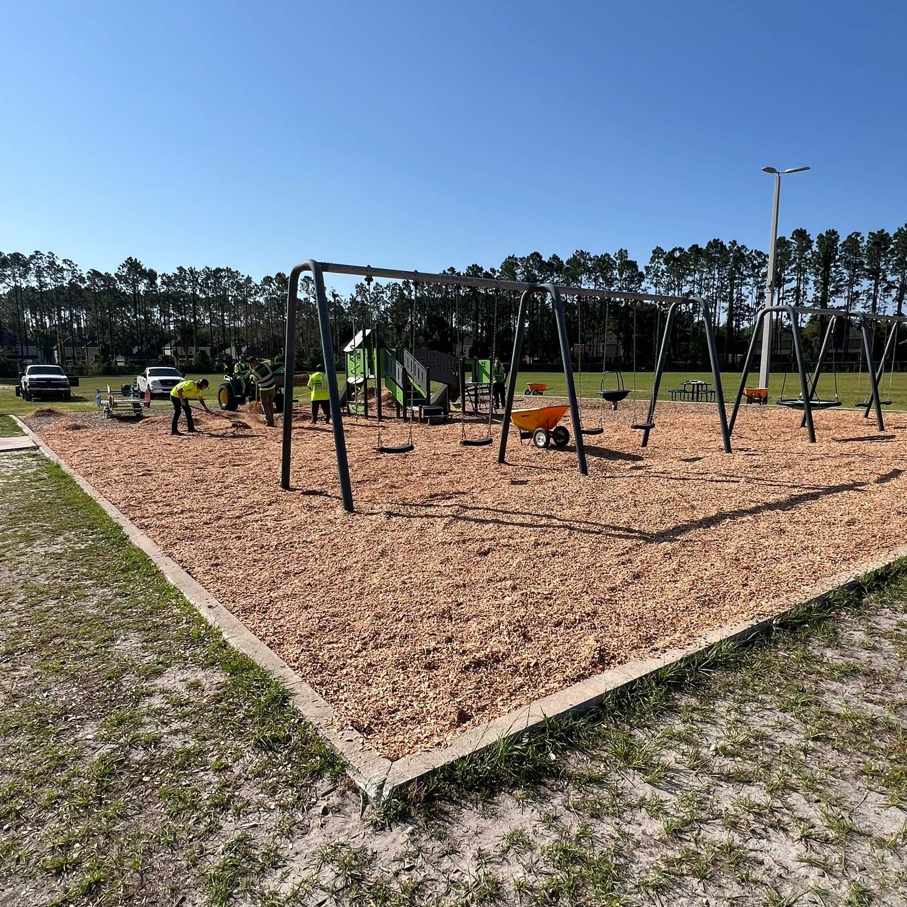 Mulch Installation | IPEMA Certified Playground Mulch by ProGreen Services