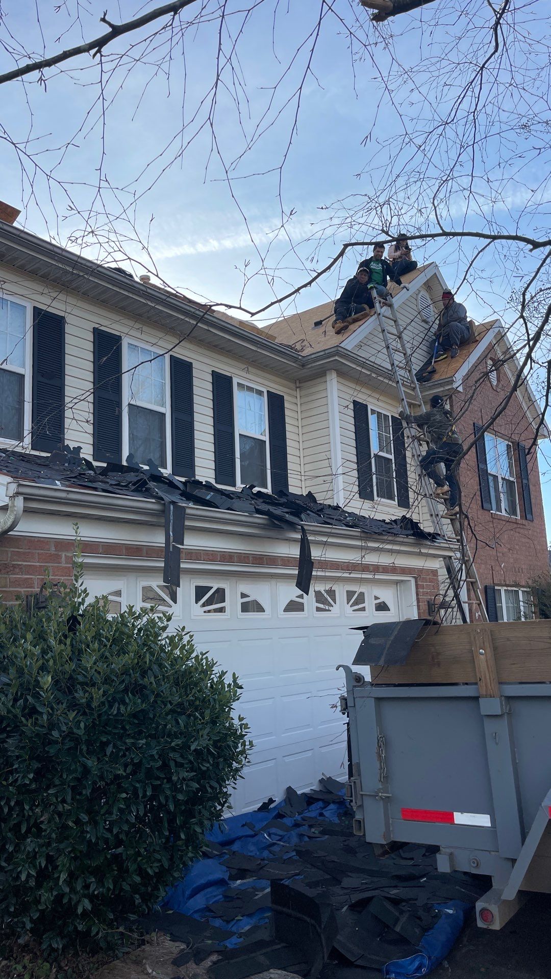 Roof replacement by hail damage by Just Brilliant Restoration JBR