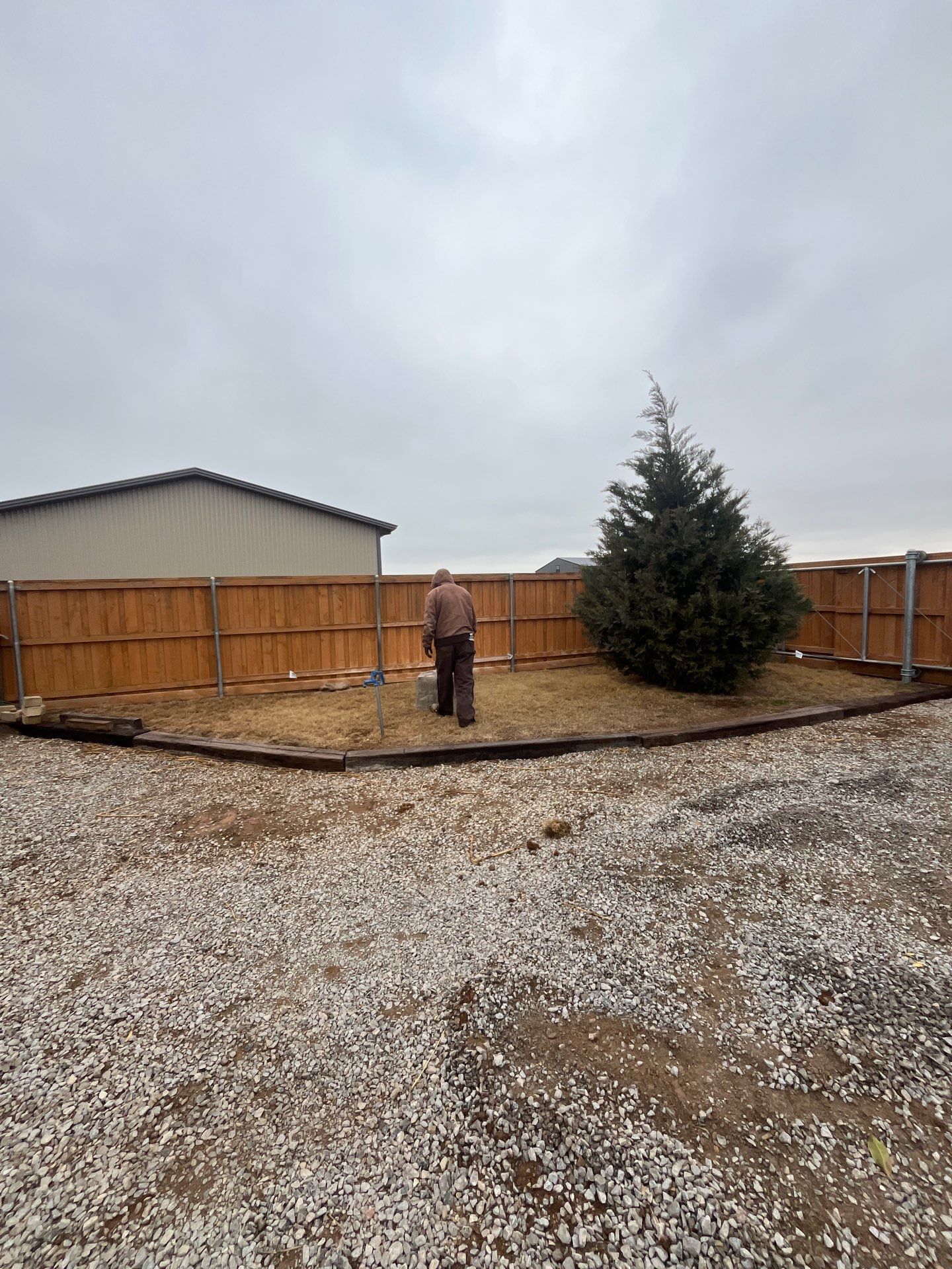 Landscape installation w/ irrigation and landscape lighting by Clays Services Inc