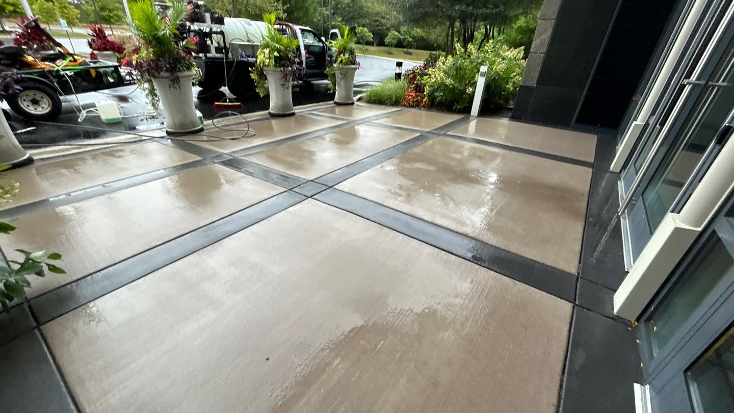 Commercial Concrete Surface Cleaning by Northern Power Washing LLC.