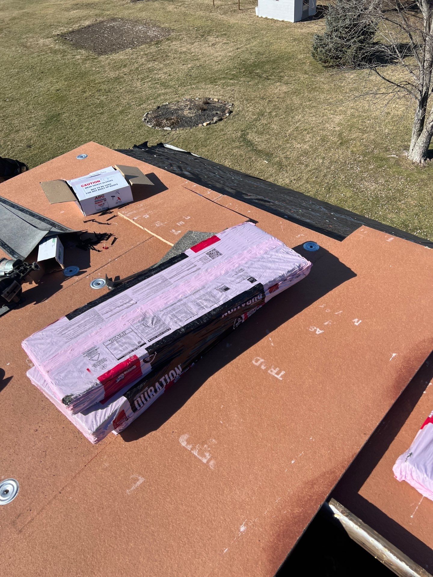 Residential Roofing Installation using Duration Series Shingles - Driftwood by RoofX 
