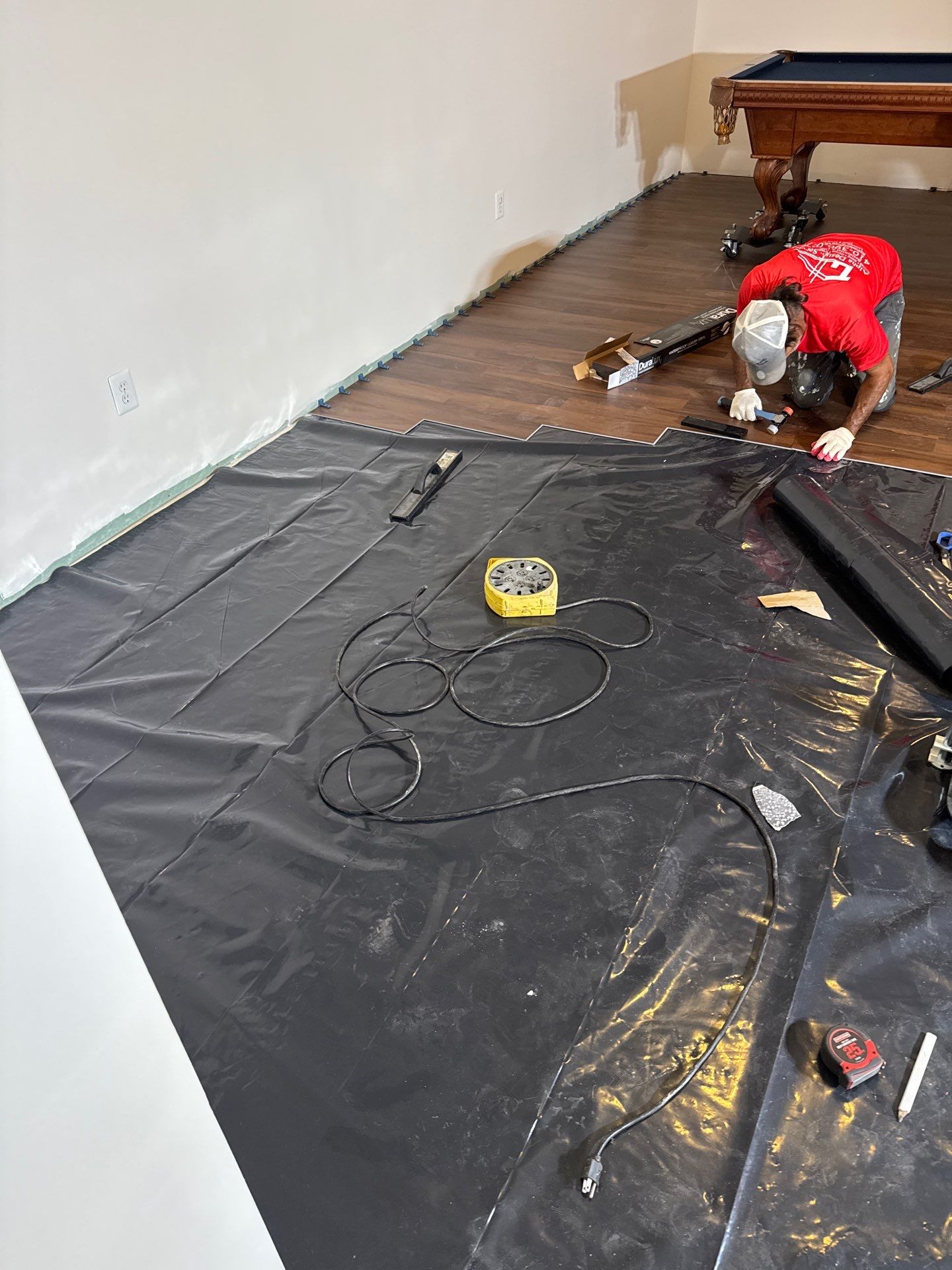 New Gutters, New Floor, New steps, New Paint job by Alpha Design Services