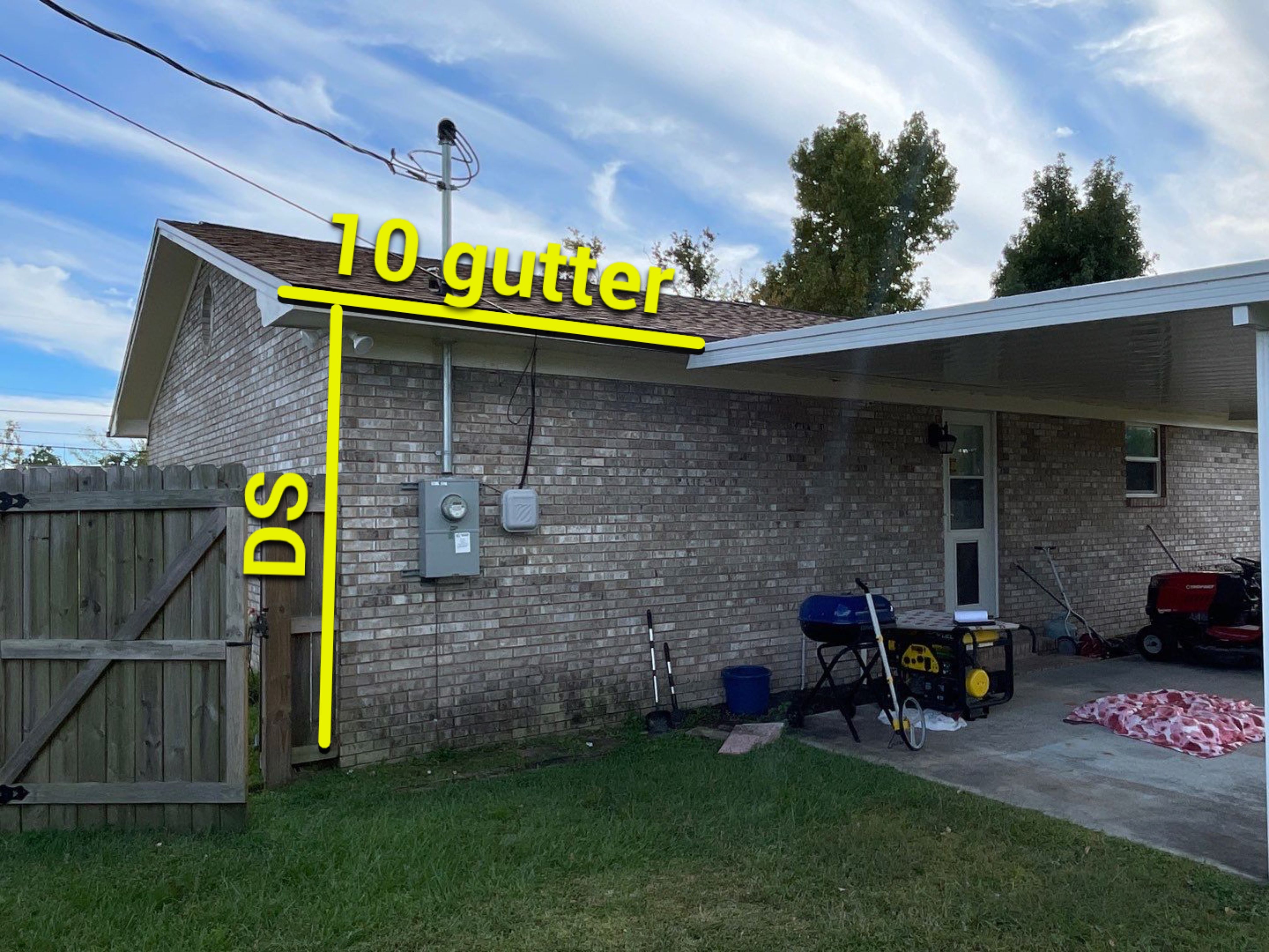 Almond Seamless Gutters  by Gutter Professors