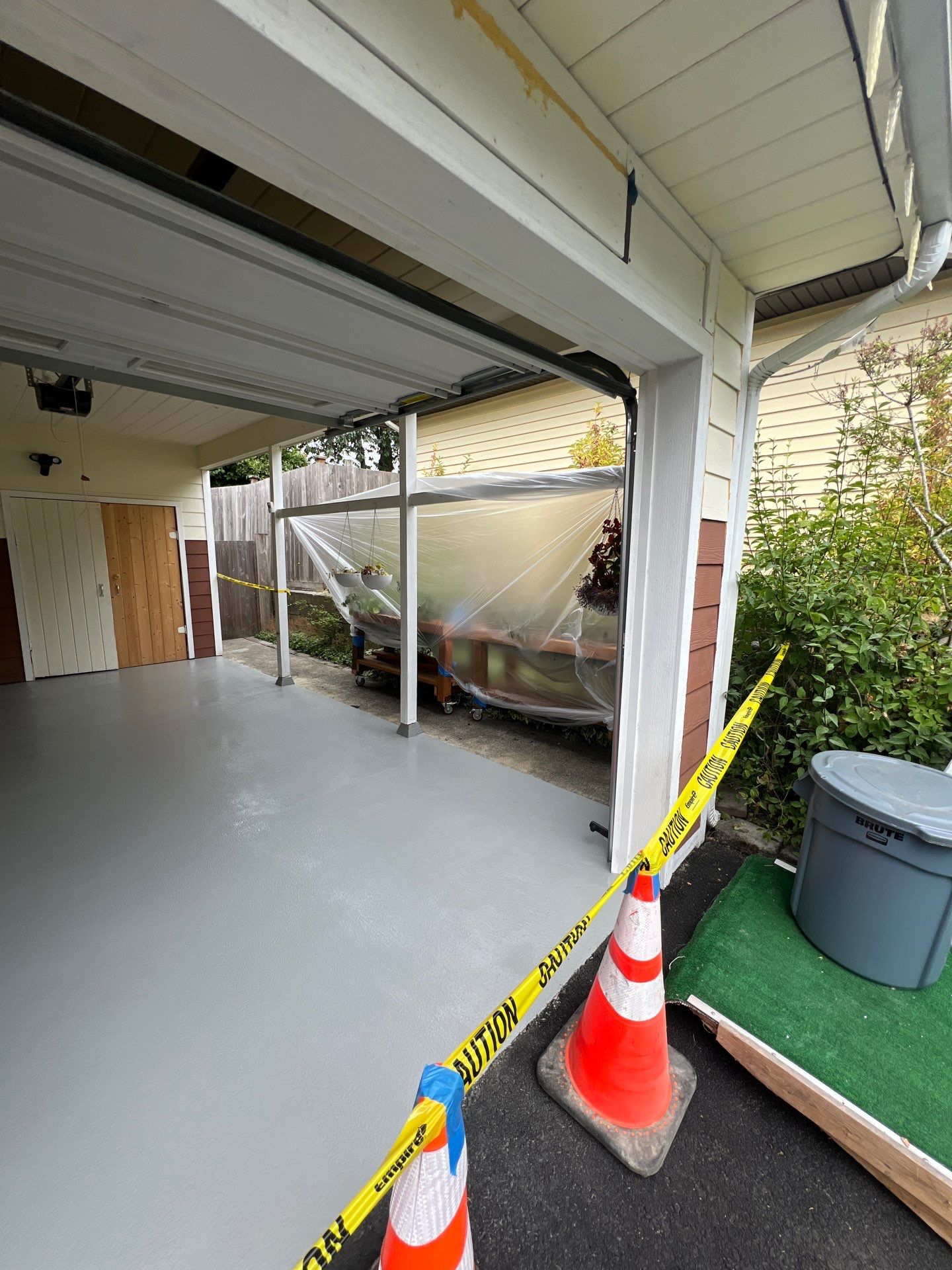 Concrete Garage Epoxy Paint Finish | Everett by Jireh Asphalt & Concrete Inc 