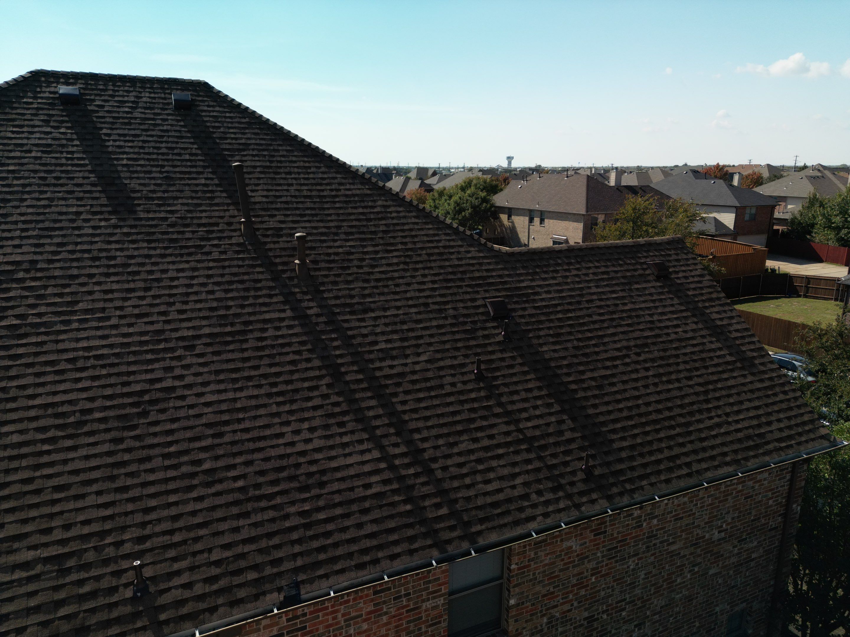 Storm Roof Damage Replacement in Frisco by First United Roofing & Construction