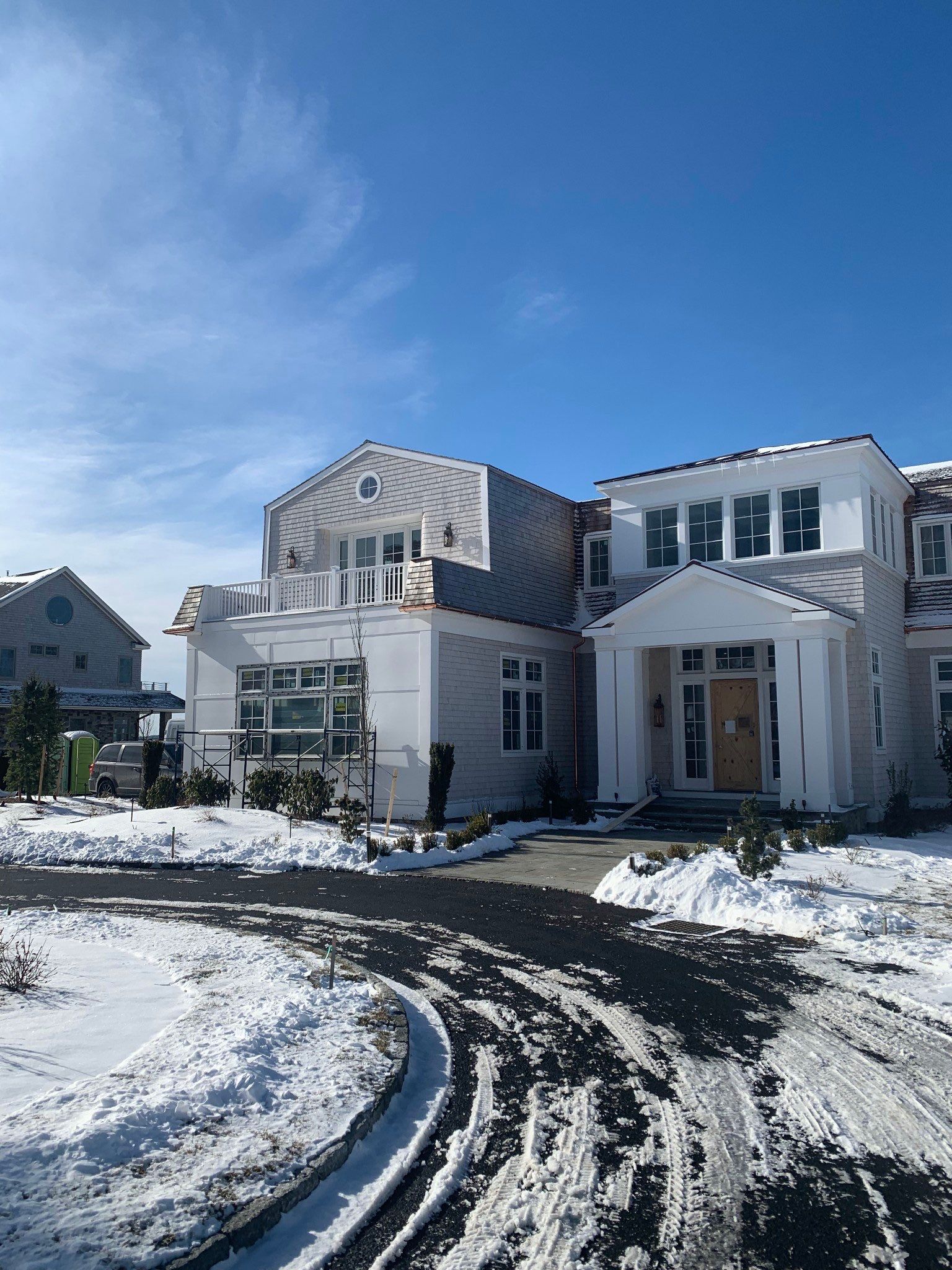 Gutter Installation using 6" Half Round Copper Gutter in Warwick, RI. by Gutter Pro Enterprises